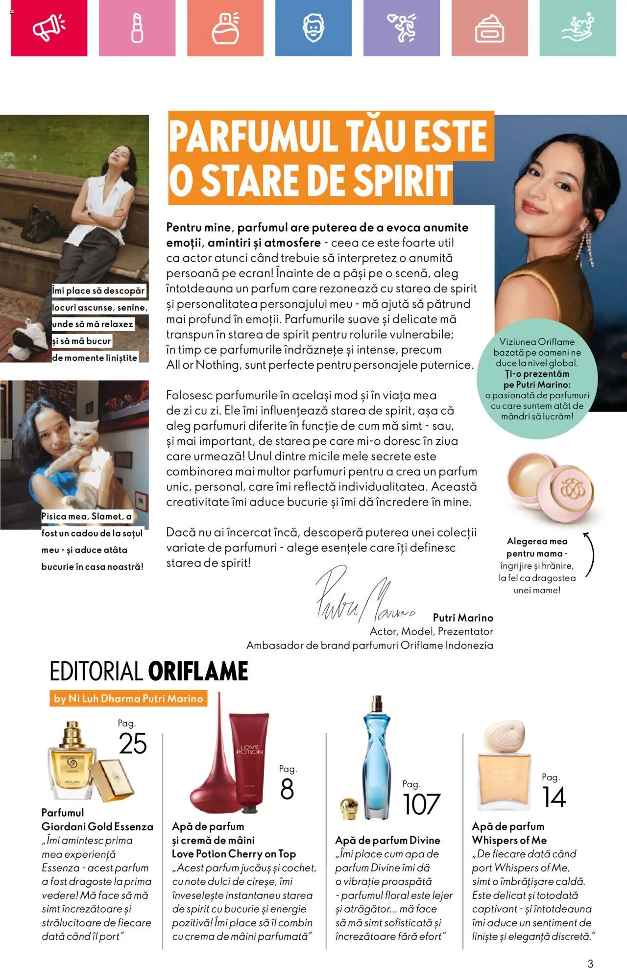 Catalog Oriflame 4 - 24 Mai 2025 | Pagina 3 | Produse: Apă de parfum, Parfum, Cremă, Apă