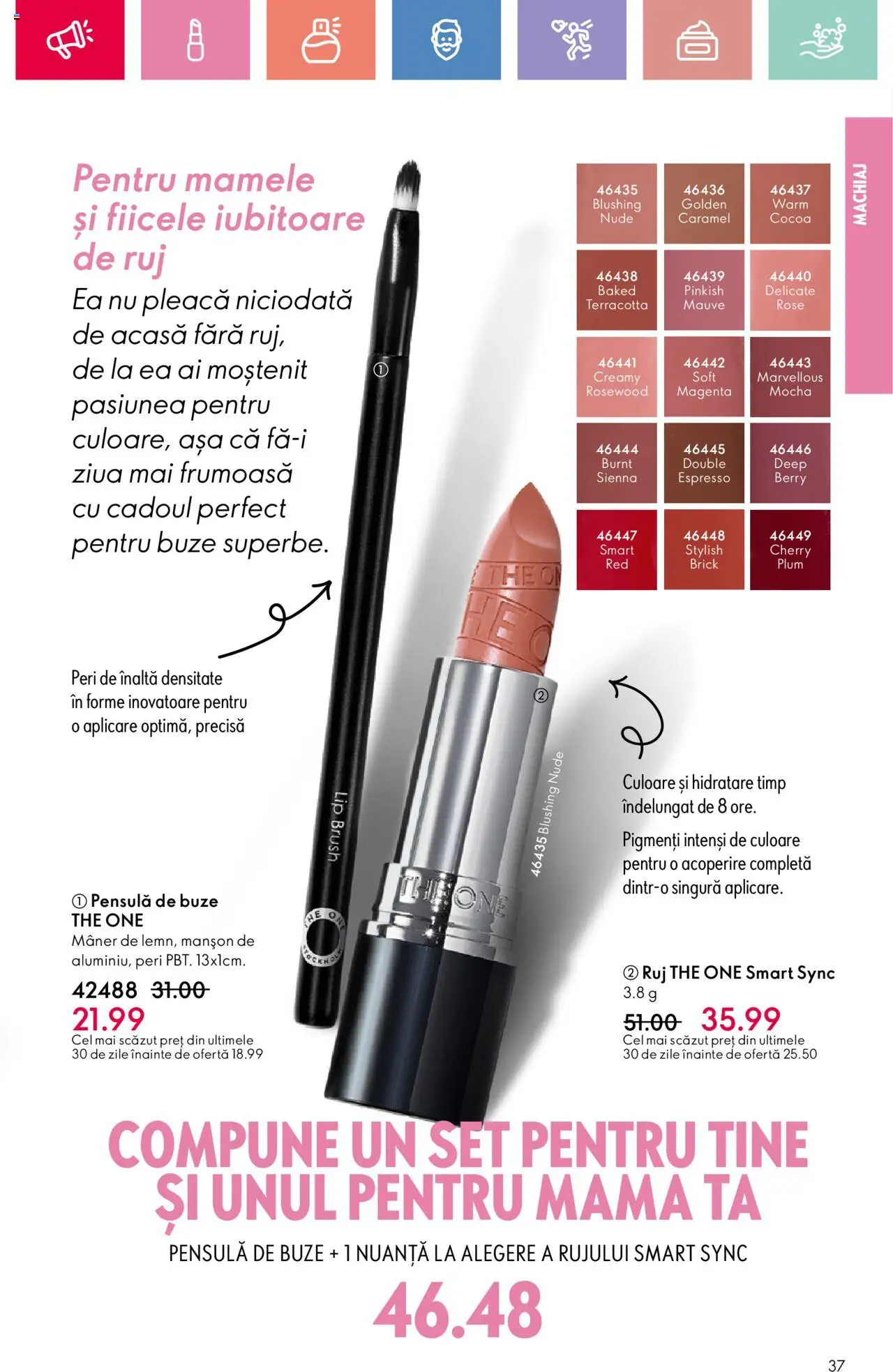 Catalog Oriflame 4 - 24 Mai 2025 | Pagina 37 | Produse: Mâner, Machiaj, Ruj