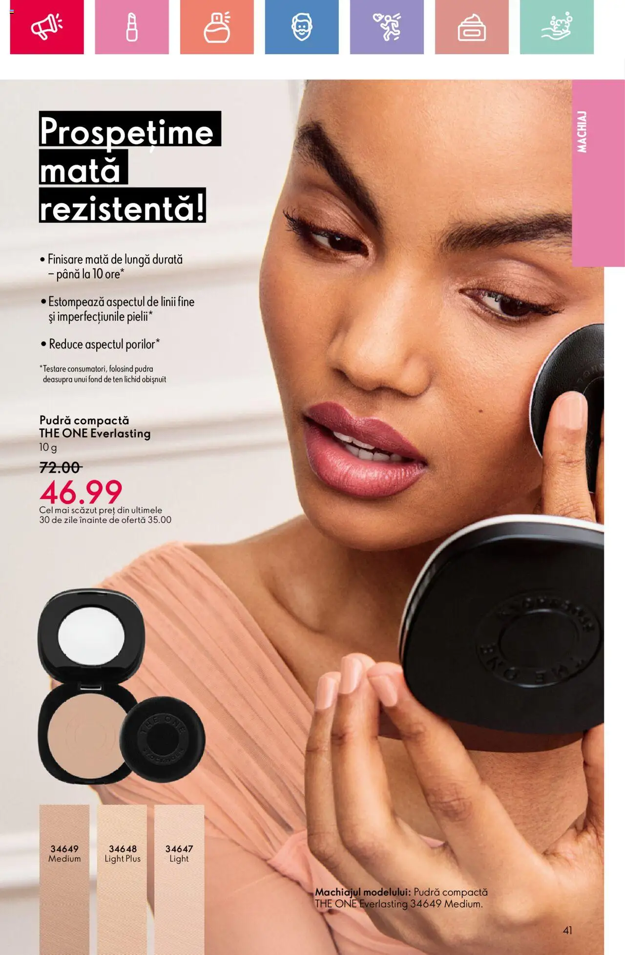 Catalog Oriflame 4 - 24 Mai 2025 | Pagina 41 | Produse: Fond de ten, Machiaj, Pudră