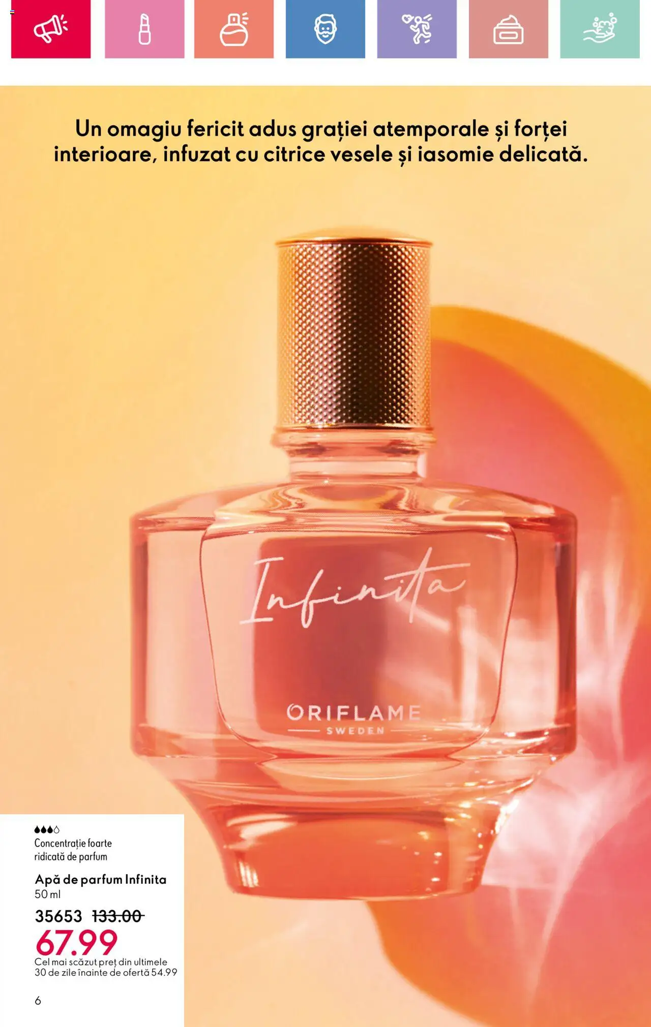 Catalog Oriflame 4 - 24 Mai 2025 | Pagina 6 | Produse: Apă de parfum, Parfum, Apă