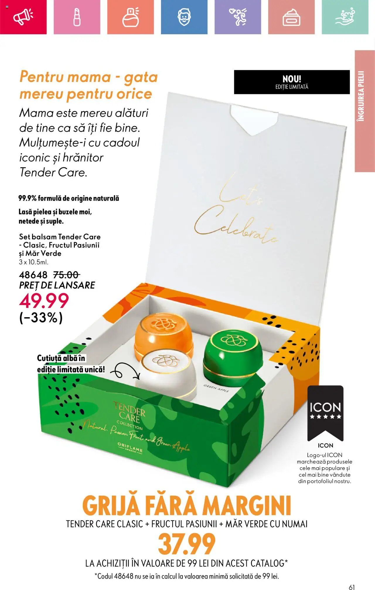Catalog Oriflame 4 - 24 Mai 2025 | Pagina 61 | Produse: Balsam, Apple