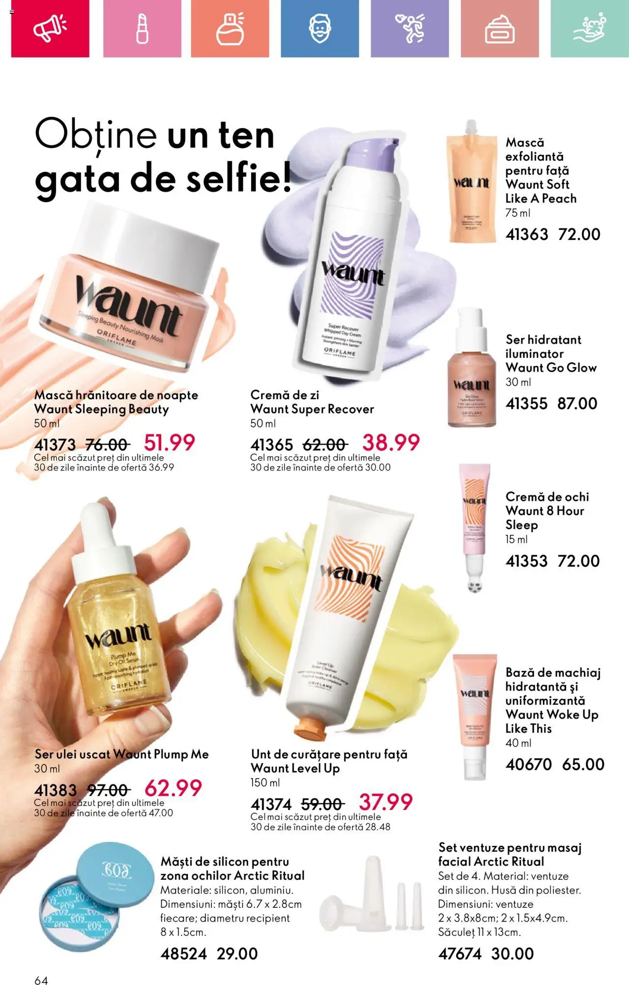 Catalog Oriflame 4 - 24 Mai 2025 | Pagina 64 | Produse: Bază de machiaj, Machiaj, Unt, Cremă