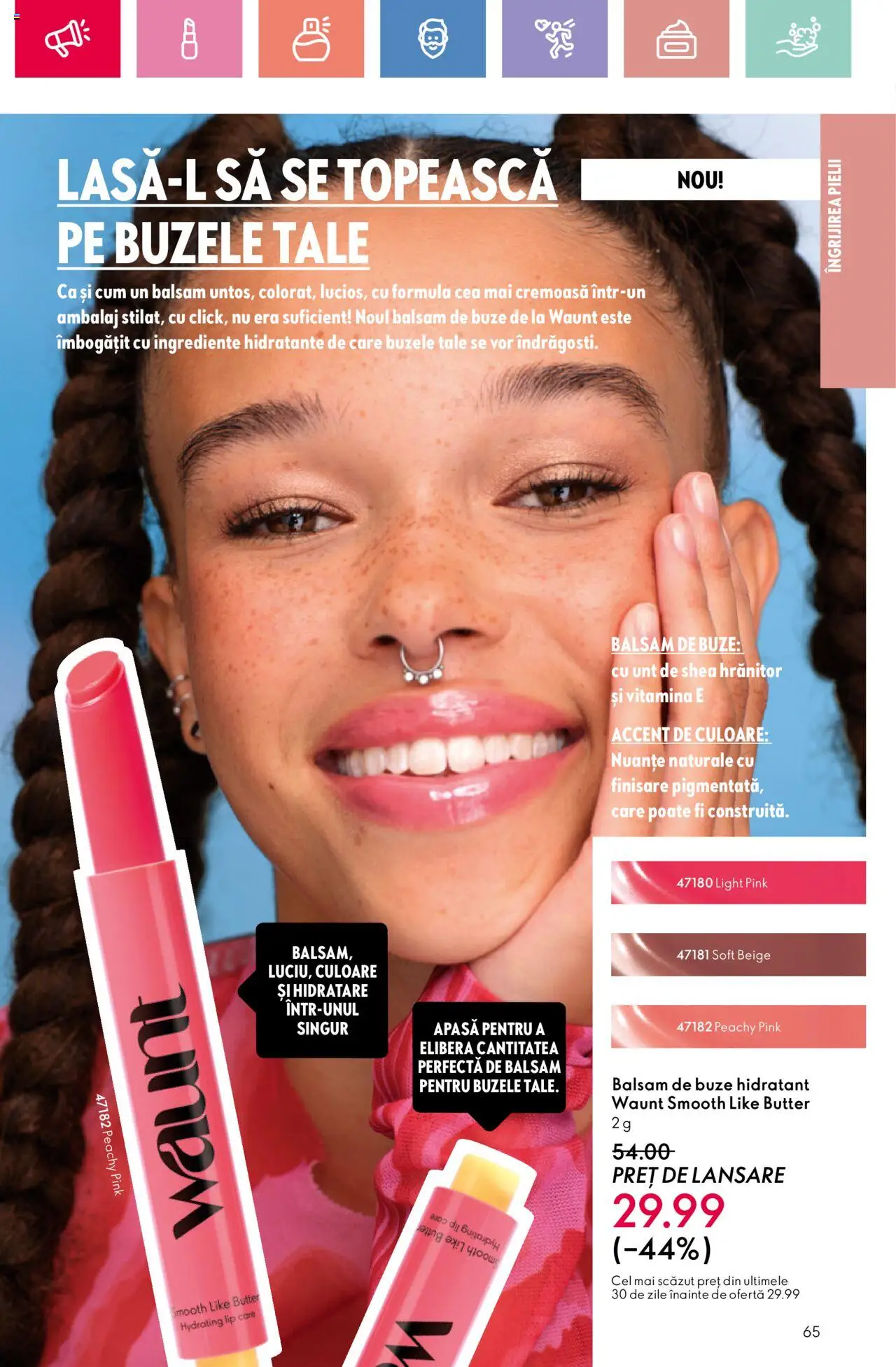 Catalog Oriflame 4 - 24 Mai 2025 | Pagina 65 | Produse: Balsam, Unt