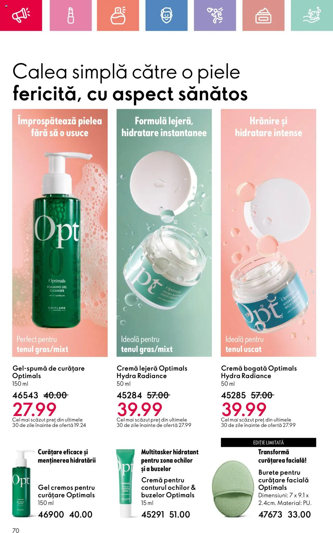 Catalog Oriflame 4 - 24 Mai 2025 | Pagina 70 | Produse: Burete, Cremă