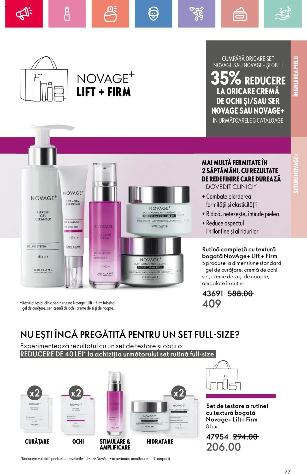 Catalog Oriflame 4 - 24 Mai 2025 | Pagina 77 | Produse: Şerit ödül, Serum, Cremă