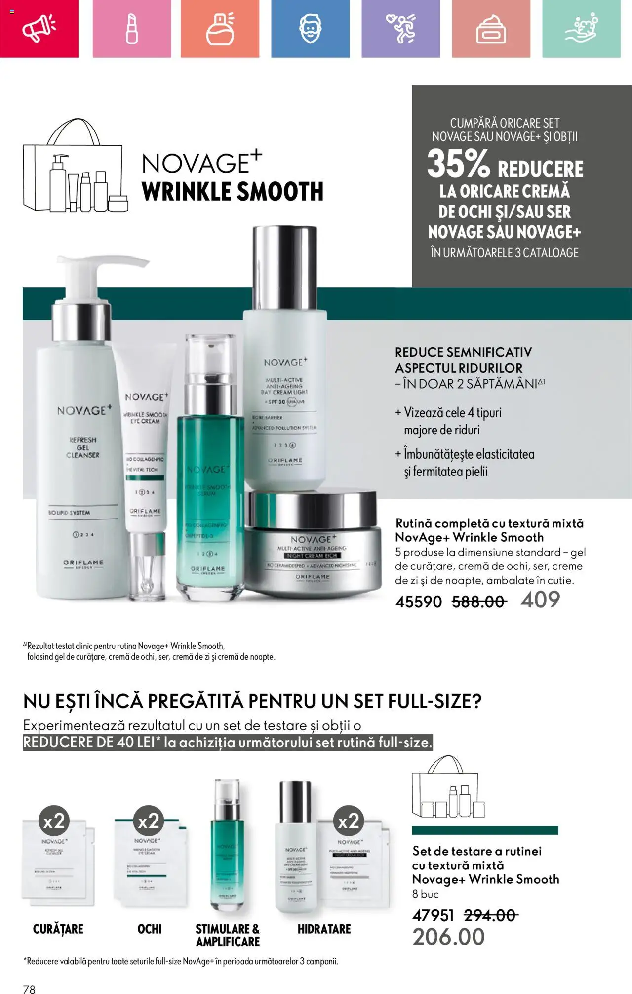 Catalog Oriflame 4 - 24 Mai 2025 | Pagina 78 | Produse: Şerit ödül, Serum, Cremă de zi, Cremă
