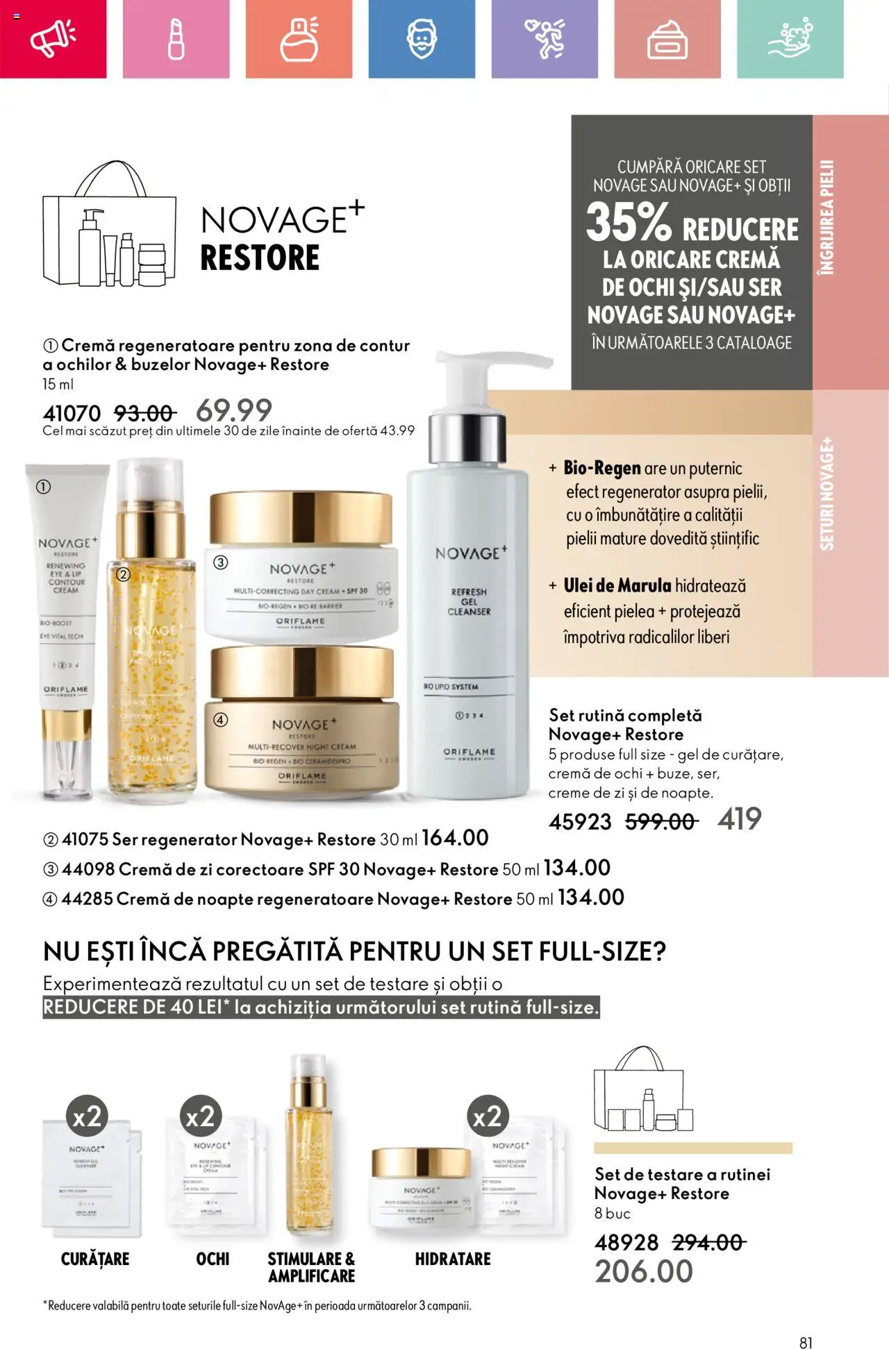 Catalog Oriflame 4 - 24 Mai 2025 | Pagina 81 | Produse: Cremă de zi, Cremă de noapte, Cremă, Ulei