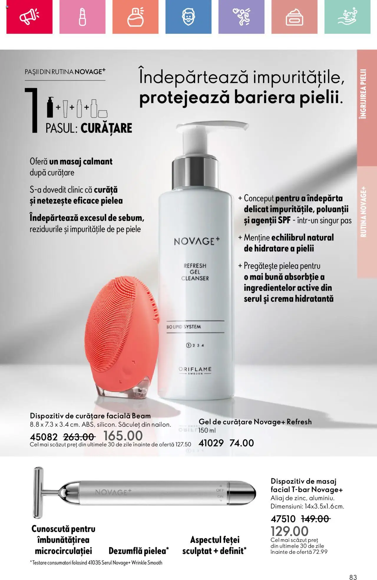 Catalog Oriflame 4 - 24 Mai 2025 | Pagina 83 | Produse: Şerit ödül, Gel de curățare, Arapsaçı, Cremă
