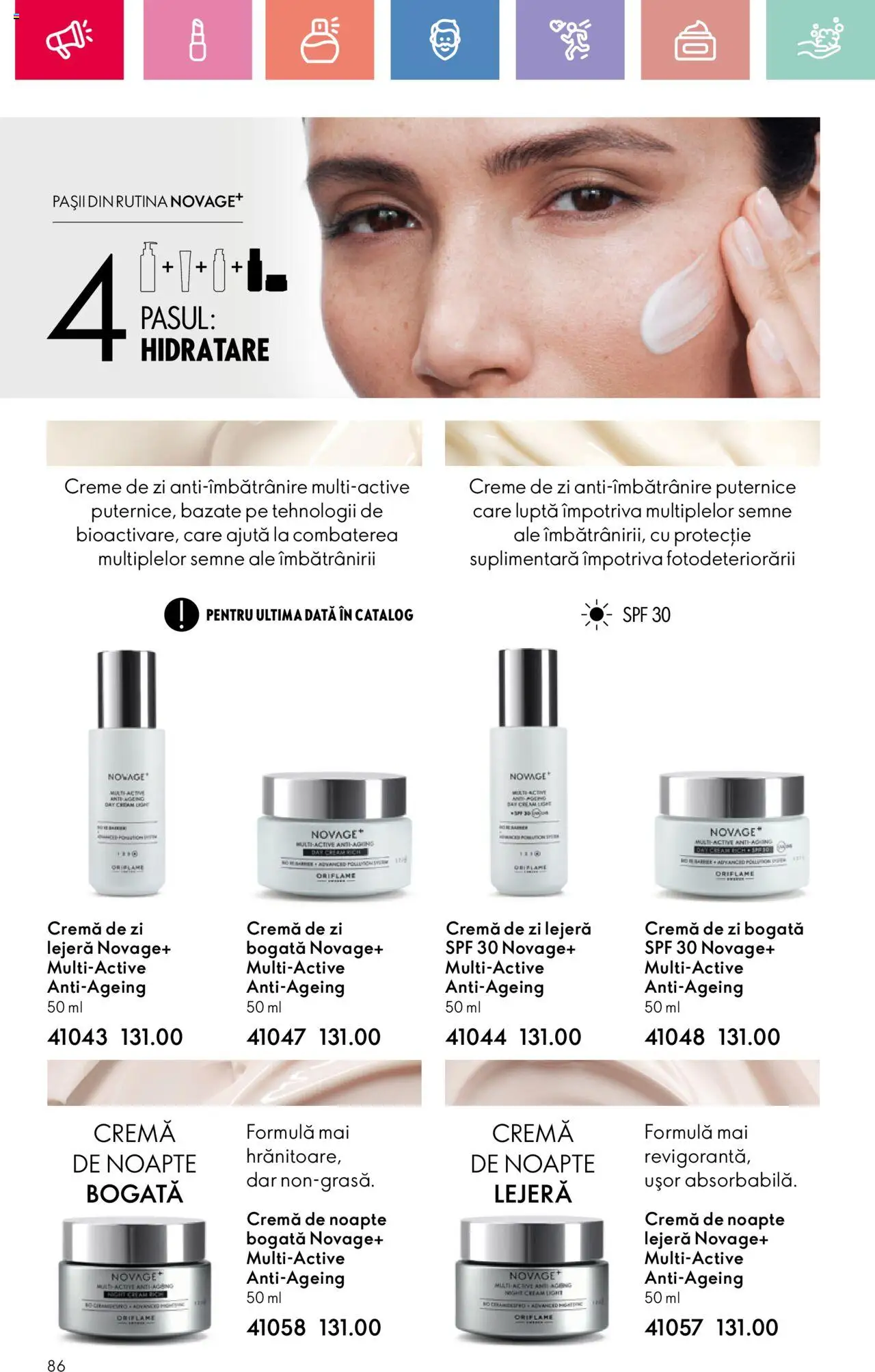 Catalog Oriflame 4 - 24 Mai 2025 | Pagina 86 | Produse: Cremă de zi, Cremă de noapte, Cremă