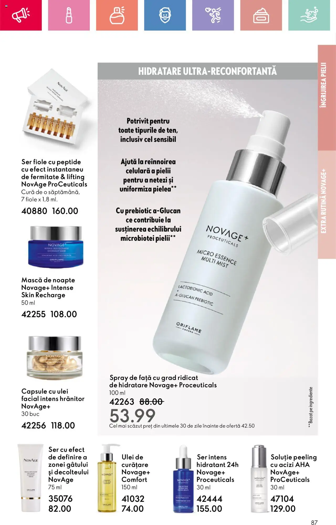 Catalog Oriflame 4 - 24 Mai 2025 | Pagina 87 | Produse: Capsule cu ulei, Peeling, Ulei