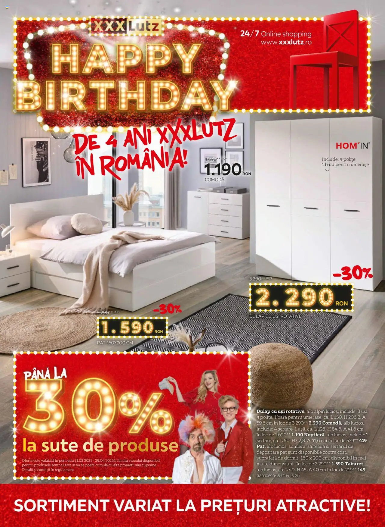 Catalog XXXLutz 14 Aprilie - 4 Mai 2025 | Pagina 1 | Produse: Pat, Comodă