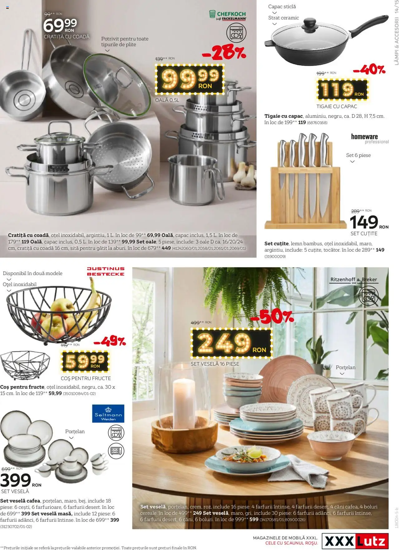 Catalog XXXLutz 14 Aprilie - 4 Mai 2025 | Pagina 15 | Produse: Cratiță, Zımba teli, Oală, Fructe