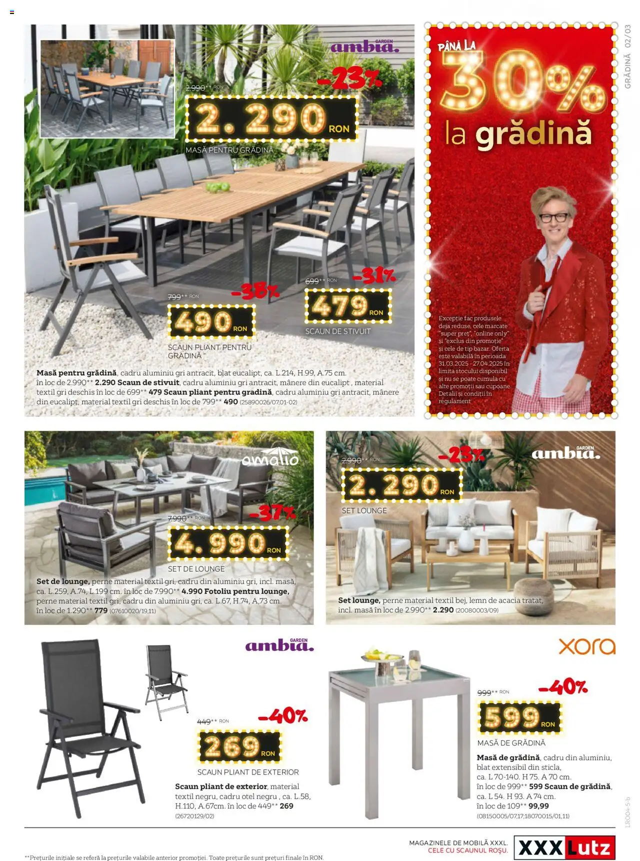Catalog XXXLutz 14 Aprilie - 4 Mai 2025 | Pagina 3 | Produse: Fotoliu, Masă, Scaun, Onion
