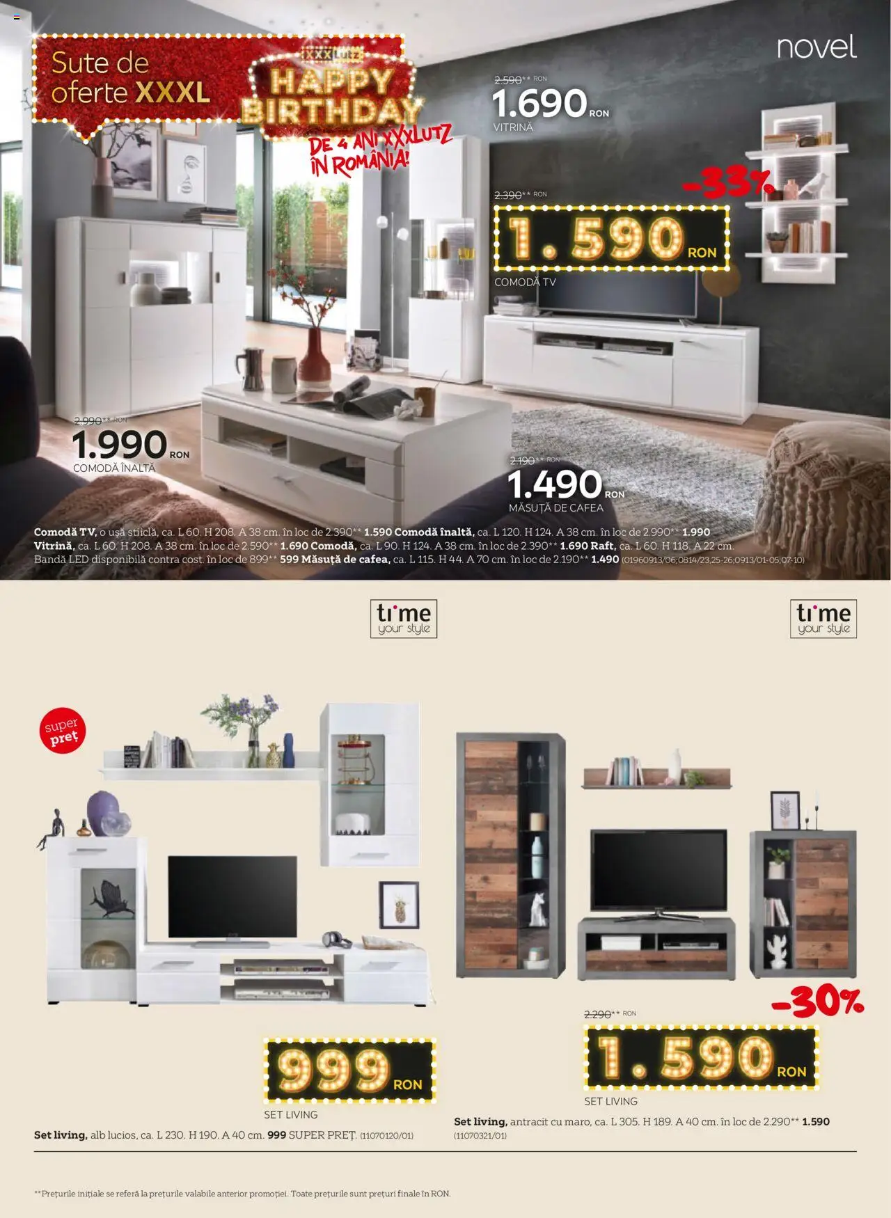 Catalog XXXLutz 14 Aprilie - 4 Mai 2025 | Pagina 8 | Produse: Delgeç, Măsuță de cafea, Vitrină, Ușă