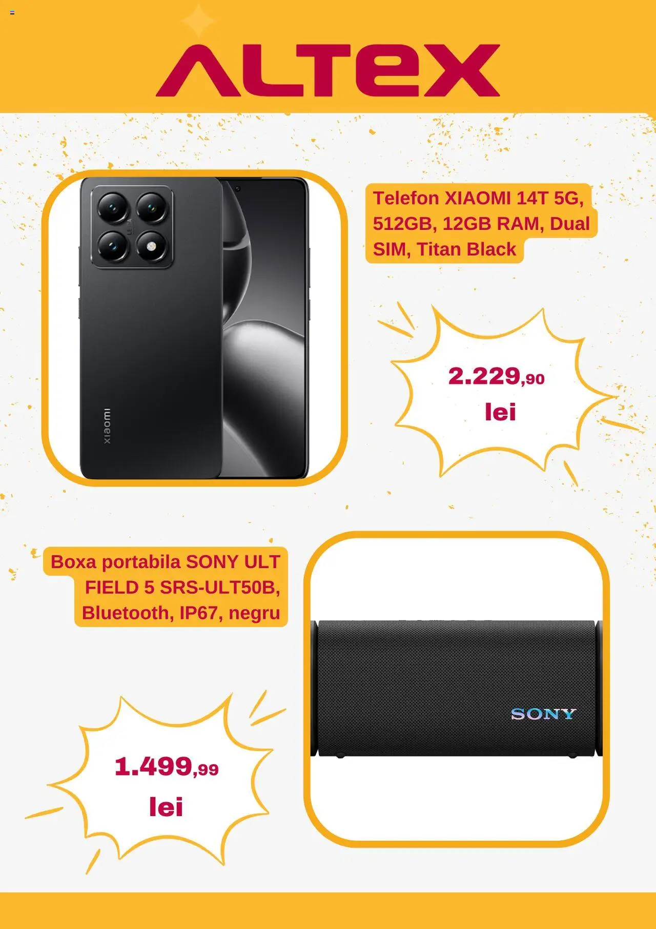 Catalog Altex 24 - 30 Aprilie 2025 | Pagina 2 | Produse: Telefon, Boxă portabilă
