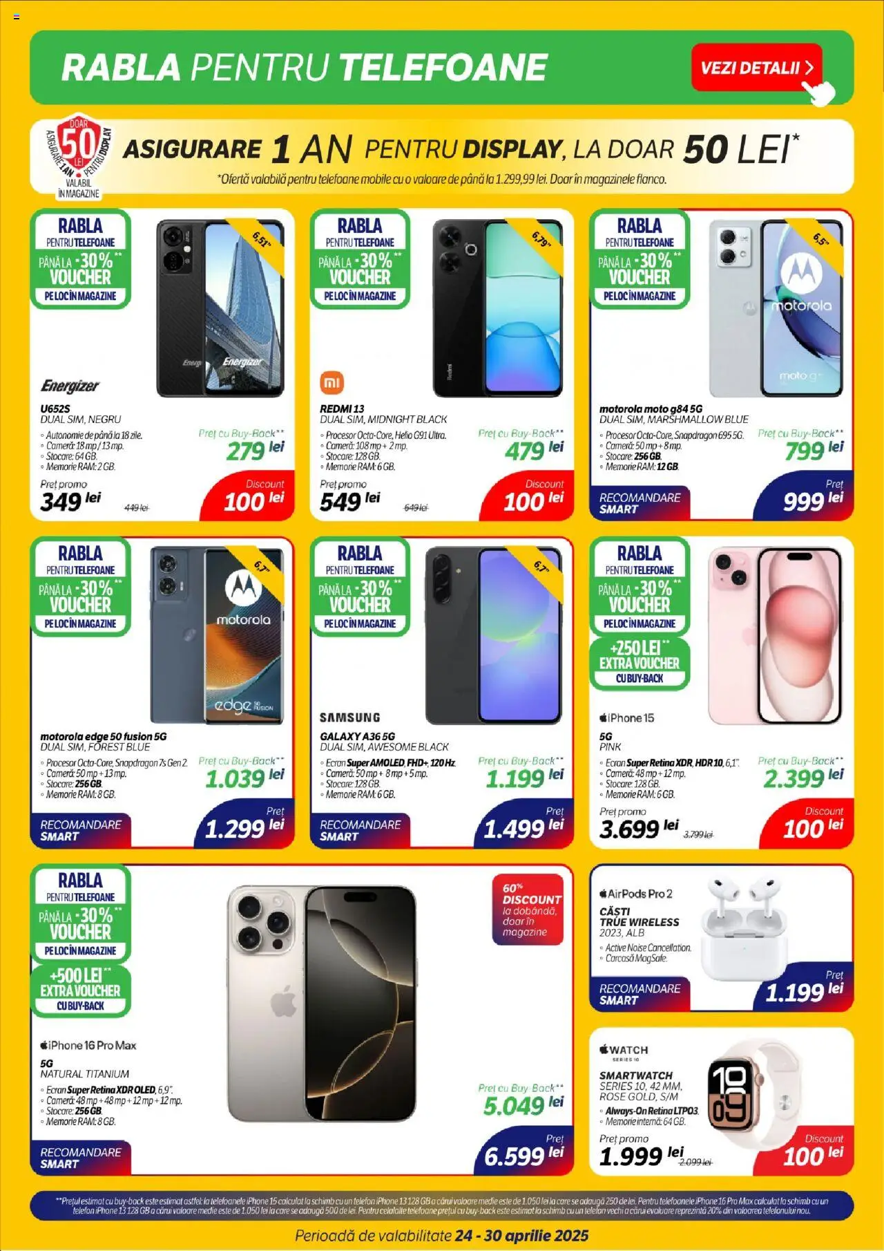 Catalog Flanco 24 - 30 Aprilie 2025 | Pagina 2 | Produse: Telefon, Memorie, Căști, Smartwatch
