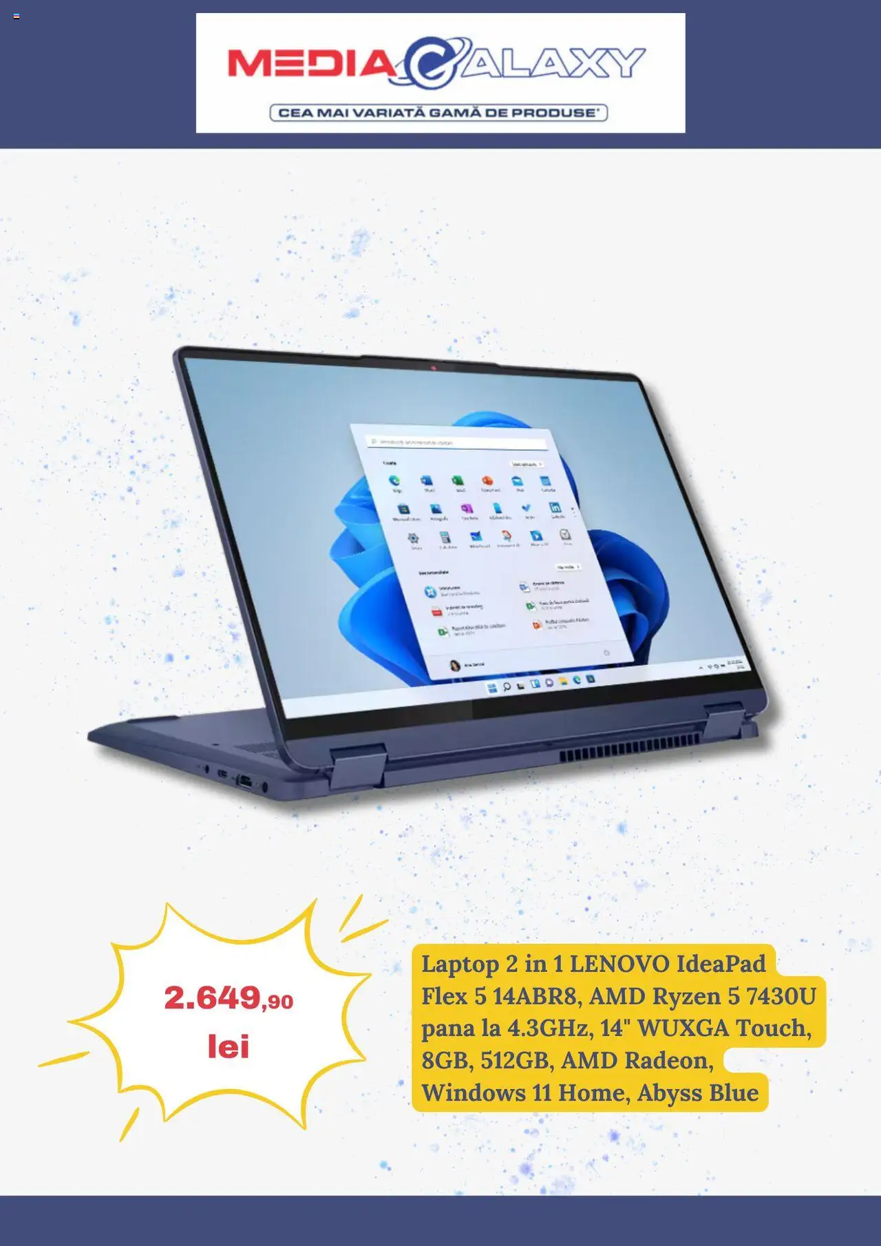 Catalog Media Galaxy 24 - 30 Aprilie 2025 | Pagina 3 | Produse: Laptop