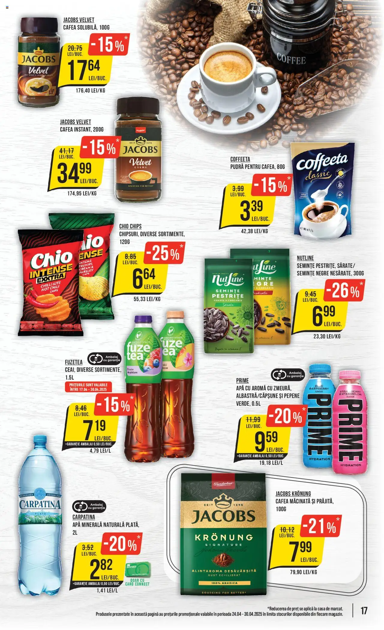 Catalog Mega Image 24 - 30 Aprilie 2025 | Pagina 17 | Produse: Yazı tahtası kalemi, Köpek çiti, Cremă, Apă