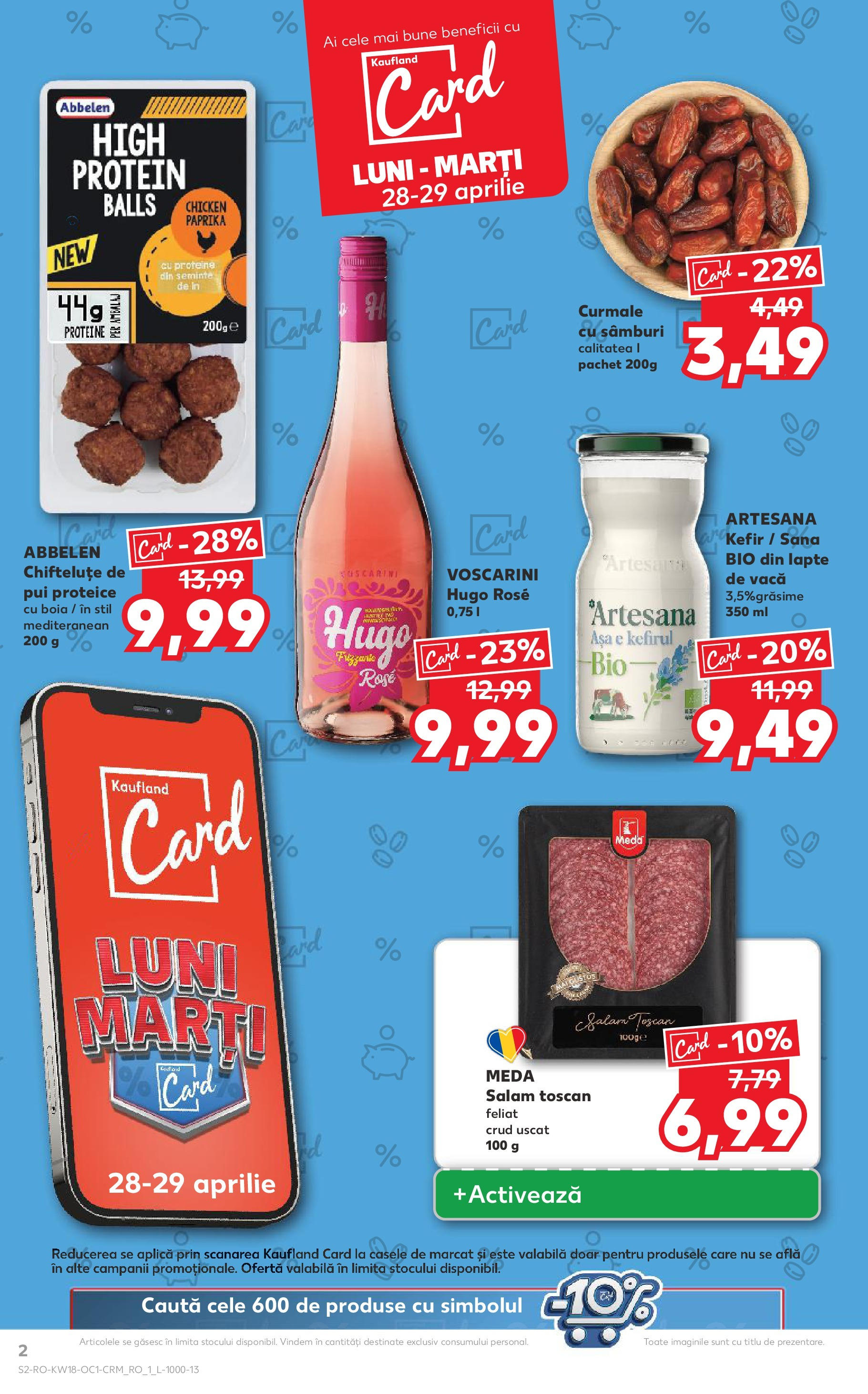Catalog Kaufland 28 - 29 Aprilie 2025 | Pagina 2 | Produse: Masaüstü kılıfı, Hacıyatmaz Kedi Oyuncağı, Lapte, Salam