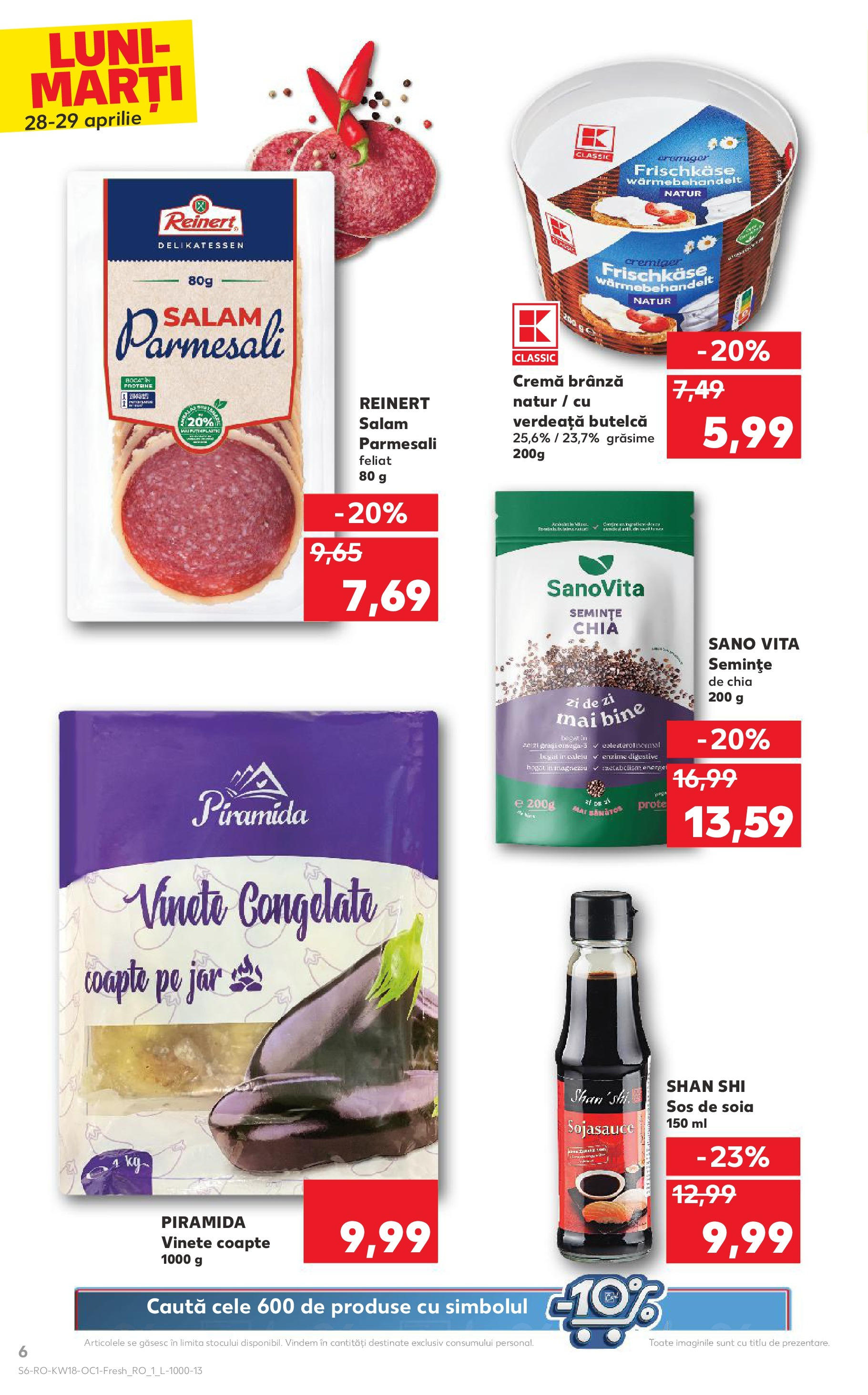 Catalog Kaufland 28 - 29 Aprilie 2025 | Pagina 6 | Produse: Semințe, Brânză, Cremă, Sos