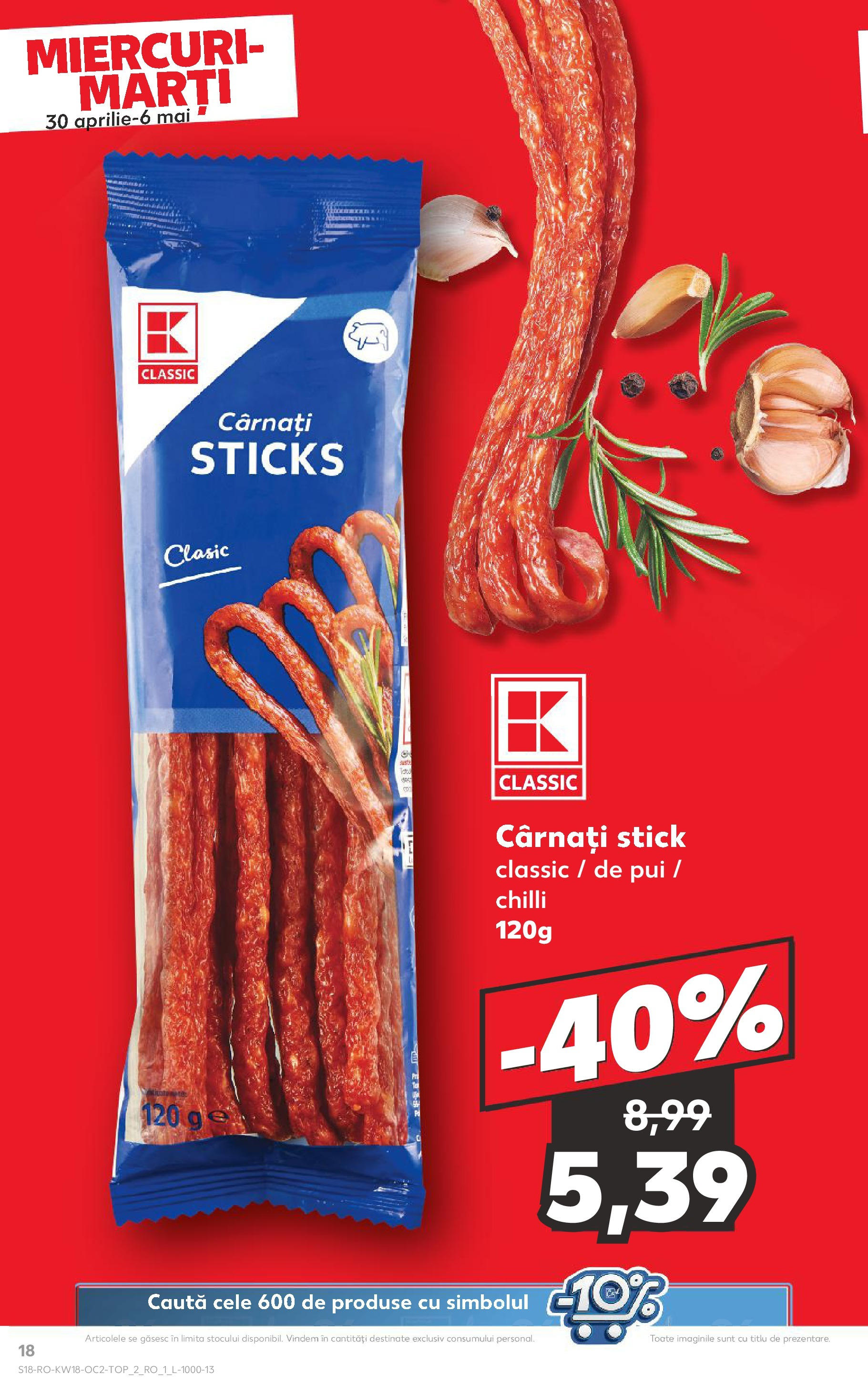 Catalog Kaufland 30 Aprilie - 6 Mai 2025 | Pagina 18 | Produse: Chilli, Hacıyatmaz Kedi Oyuncağı, Cârnați