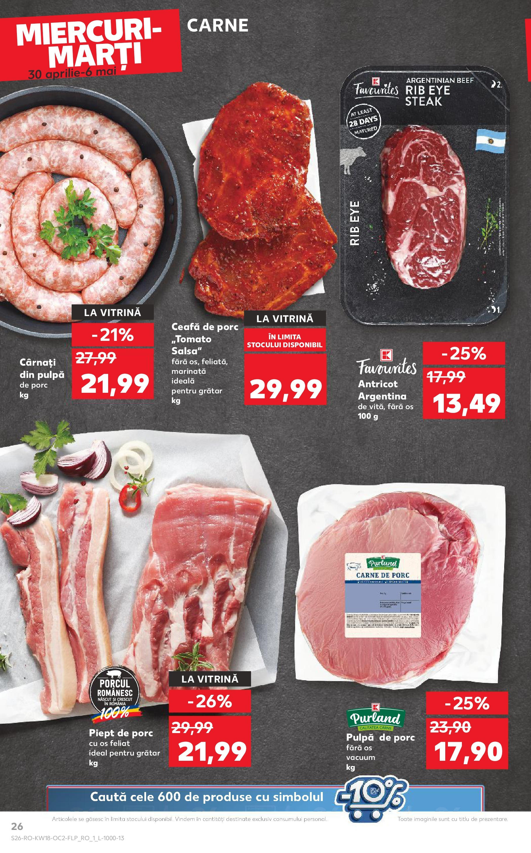 Catalog Kaufland 30 Aprilie - 6 Mai 2025 | Pagina 26 | Produse: Grătar, Vitrină, Carne De Porc, Cârnați