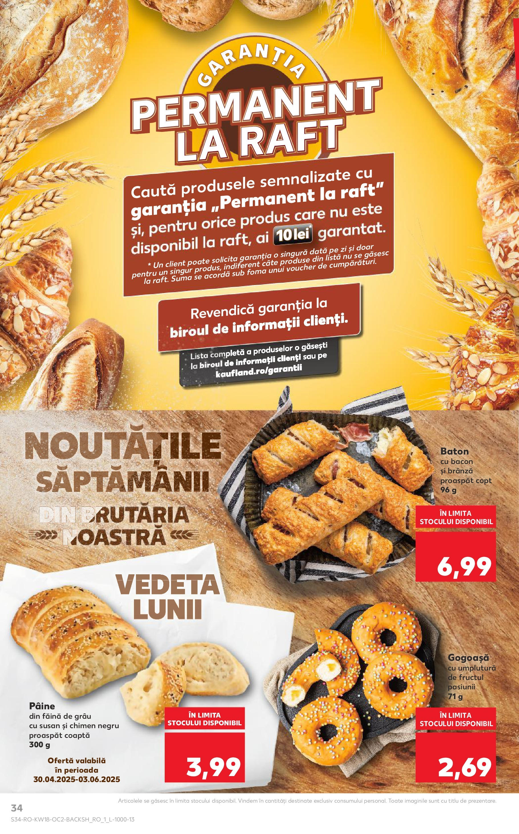 Catalog Kaufland 30 Aprilie - 6 Mai 2025 | Pagina 34 | Produse: Raft, Bacon, Brânză, Făină