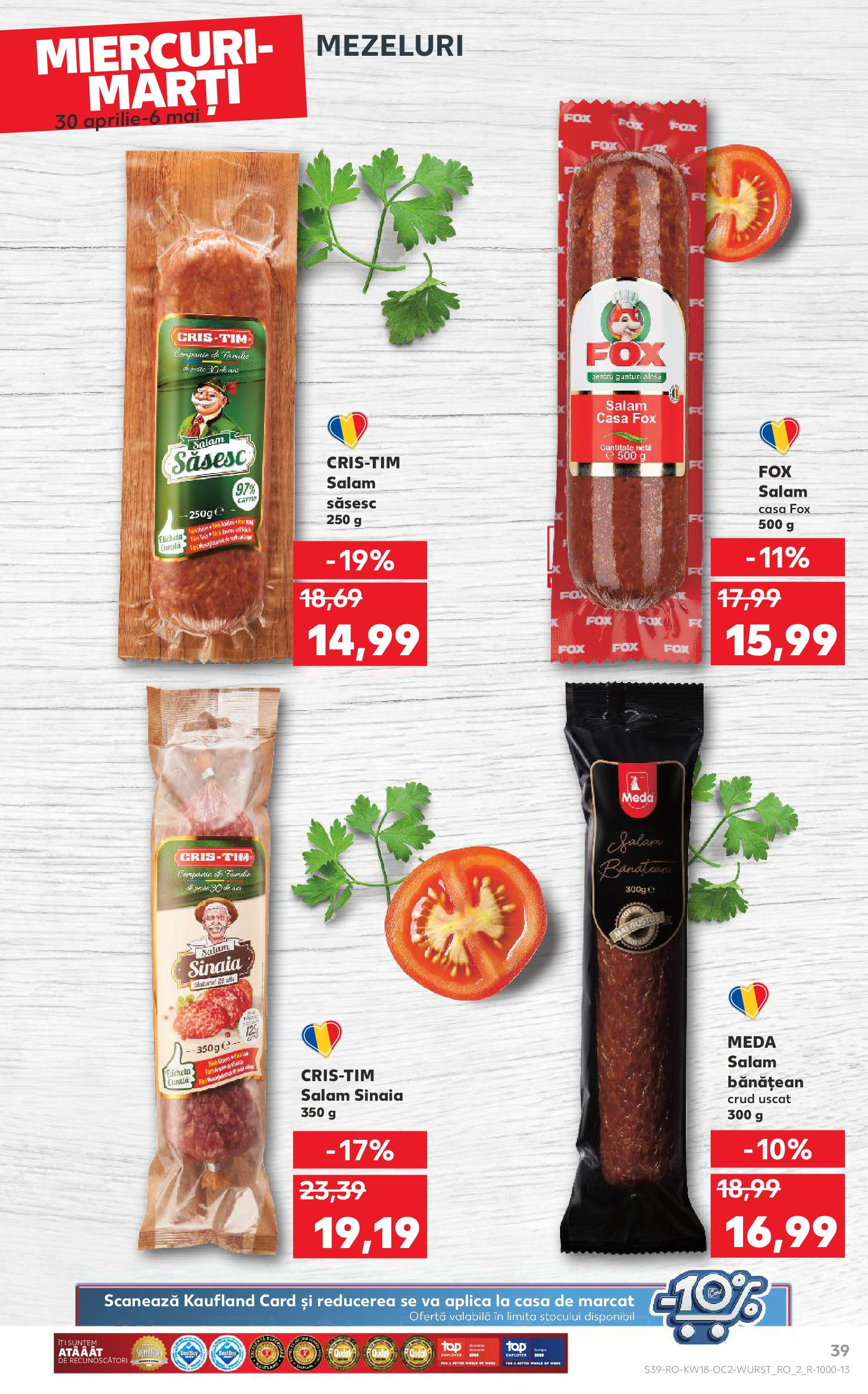 Catalog Kaufland 30 Aprilie - 6 Mai 2025 | Pagina 39 | Produse: Salam