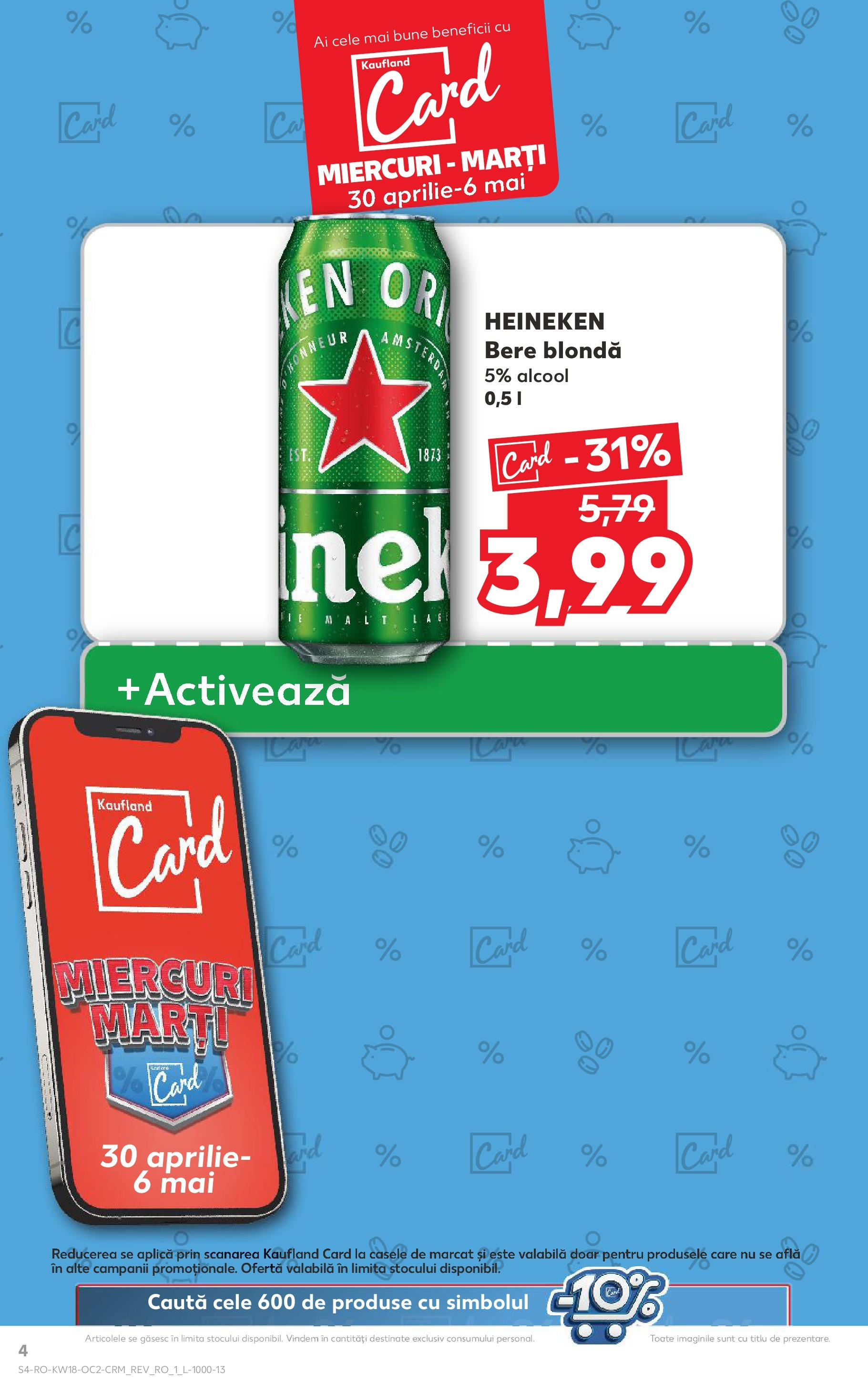 Catalog Kaufland 30 Aprilie - 6 Mai 2025 | Pagina 4 | Produse: Bere
