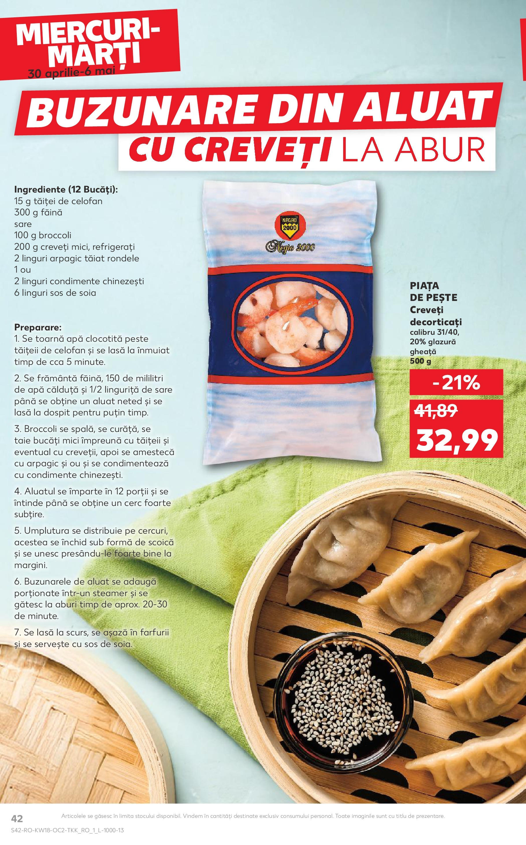 Catalog Kaufland 30 Aprilie - 6 Mai 2025 | Pagina 42 | Produse: Linguri, Mici, Condimente, Sos