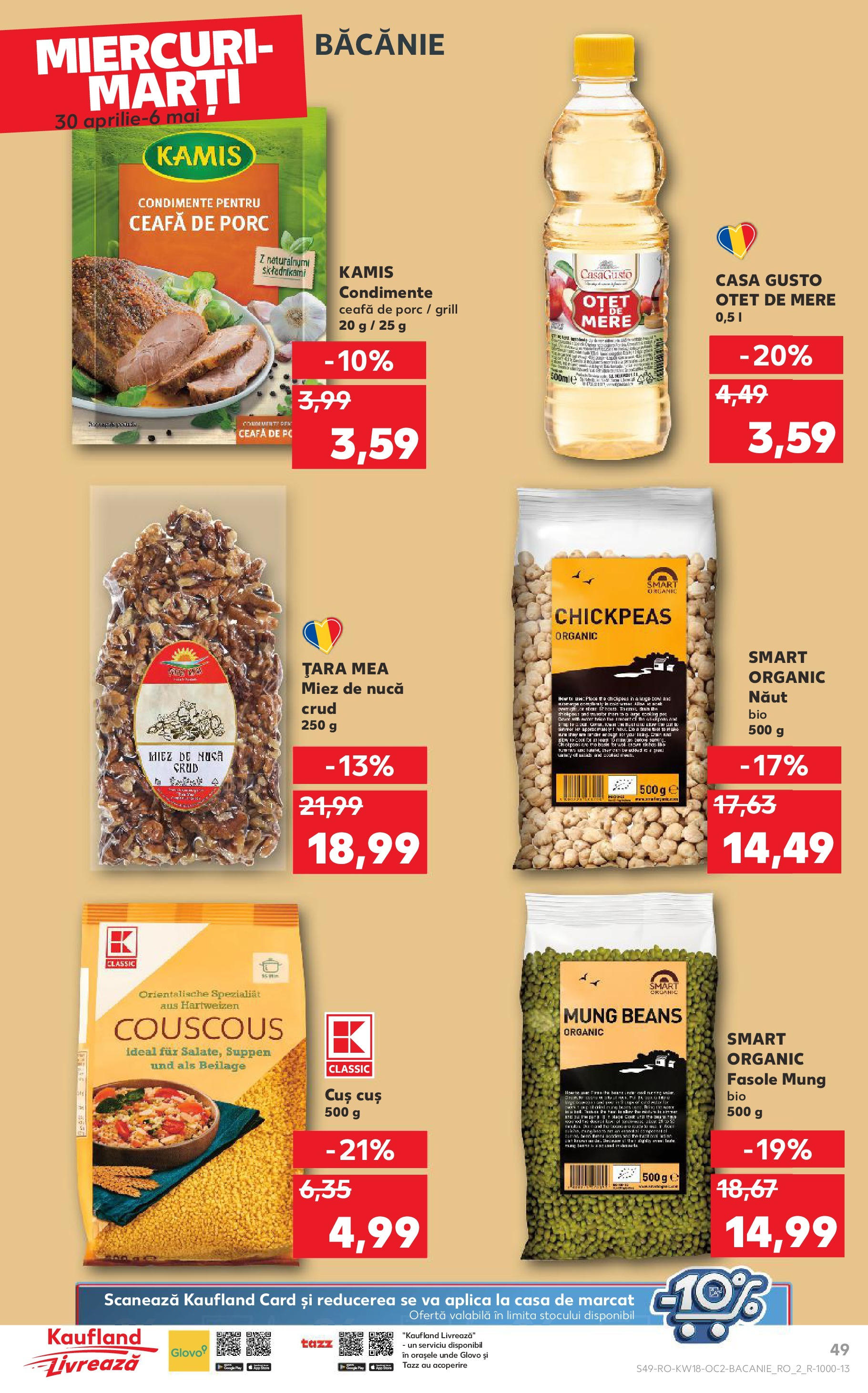 Catalog Kaufland 30 Aprilie - 6 Mai 2025 | Pagina 49 | Produse: Grill, Keçeli kalem, Oțet, Condimente
