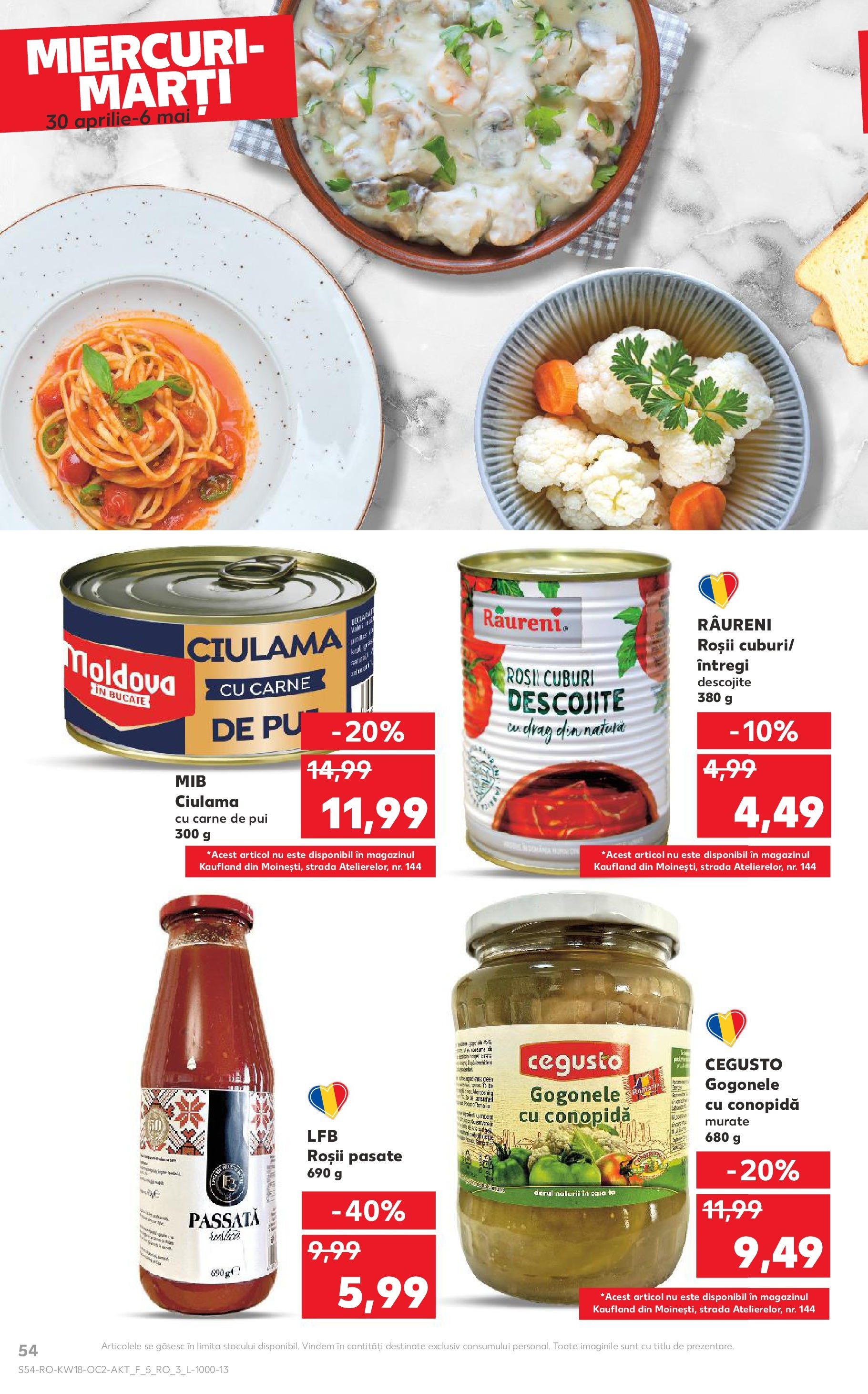 Catalog Kaufland 30 Aprilie - 6 Mai 2025 | Pagina 54 | Produse: Pară, Conopidă, Hacıyatmaz Kedi Oyuncağı, Carne De Pui