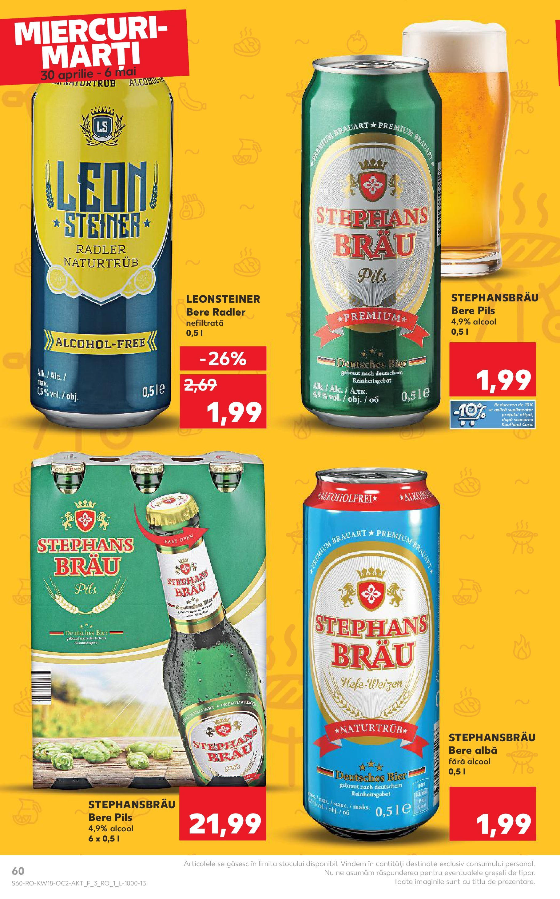 Catalog Kaufland 30 Aprilie - 6 Mai 2025 | Pagina 60 | Produse: Bere