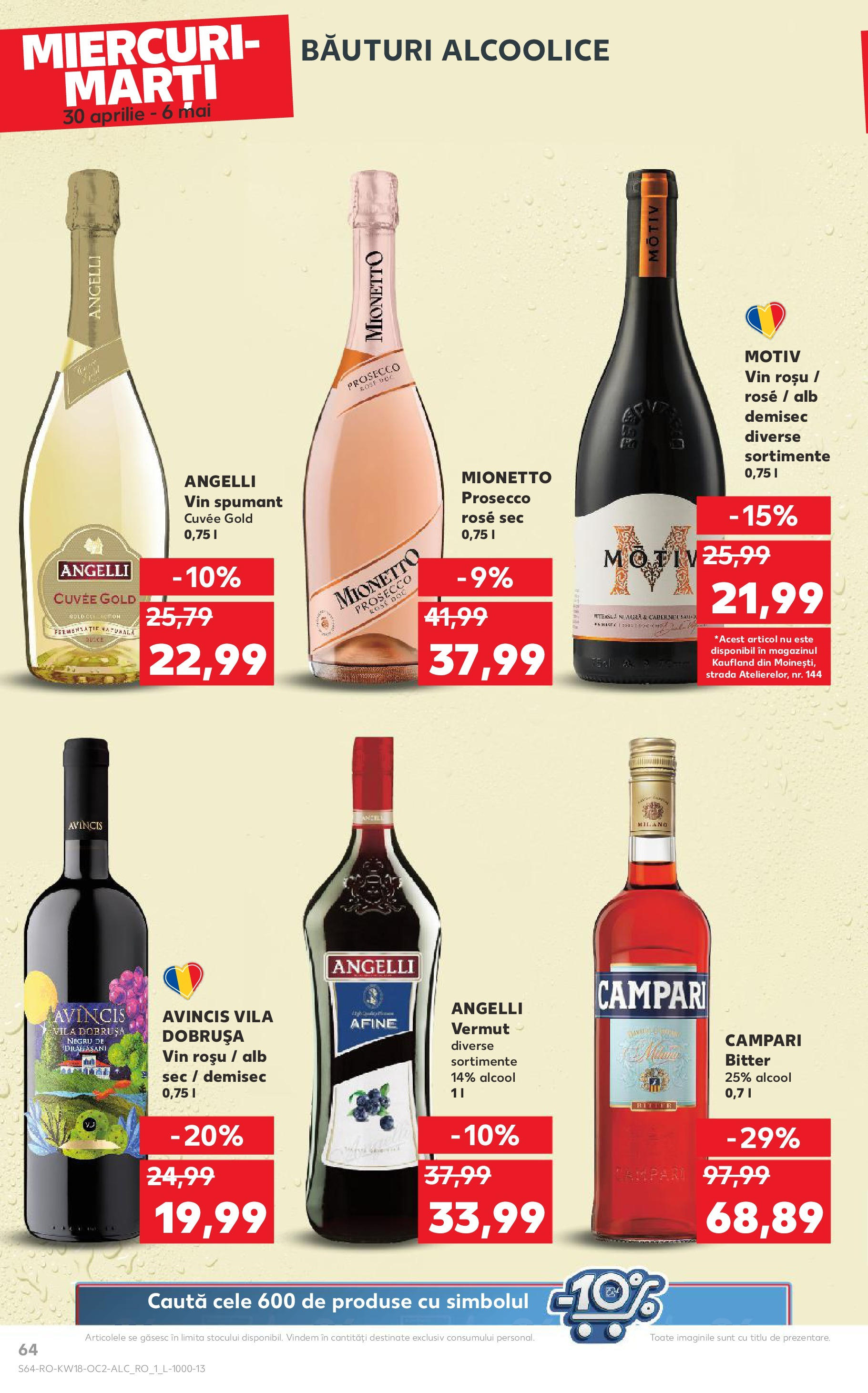 Catalog Kaufland 30 Aprilie - 6 Mai 2025 | Pagina 64 | Produse: Afine, Prosecco, Vin