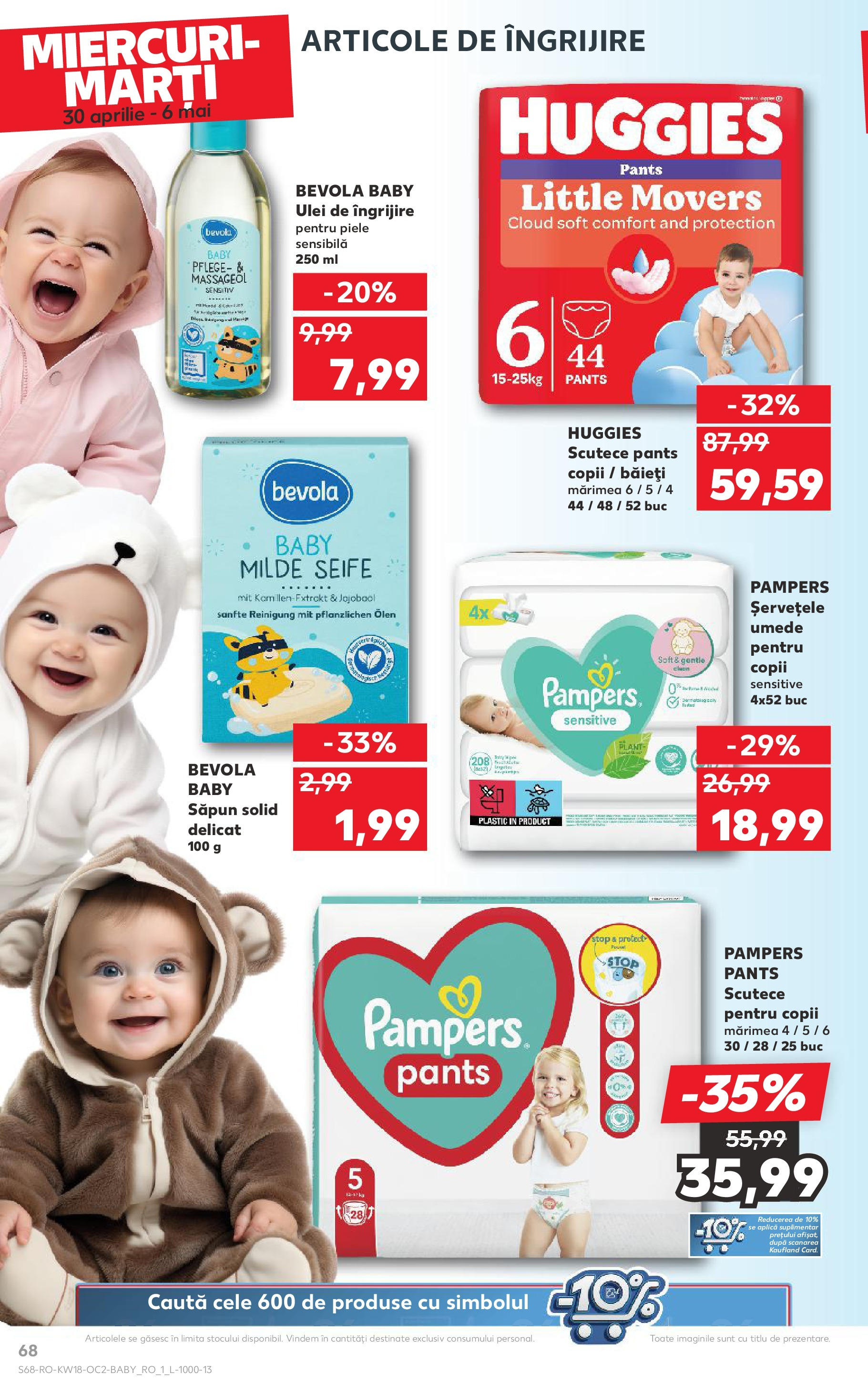 Catalog Kaufland 30 Aprilie - 6 Mai 2025 | Pagina 68 | Produse: Săpun solid, Săpun, Șervețele umede, Scutece