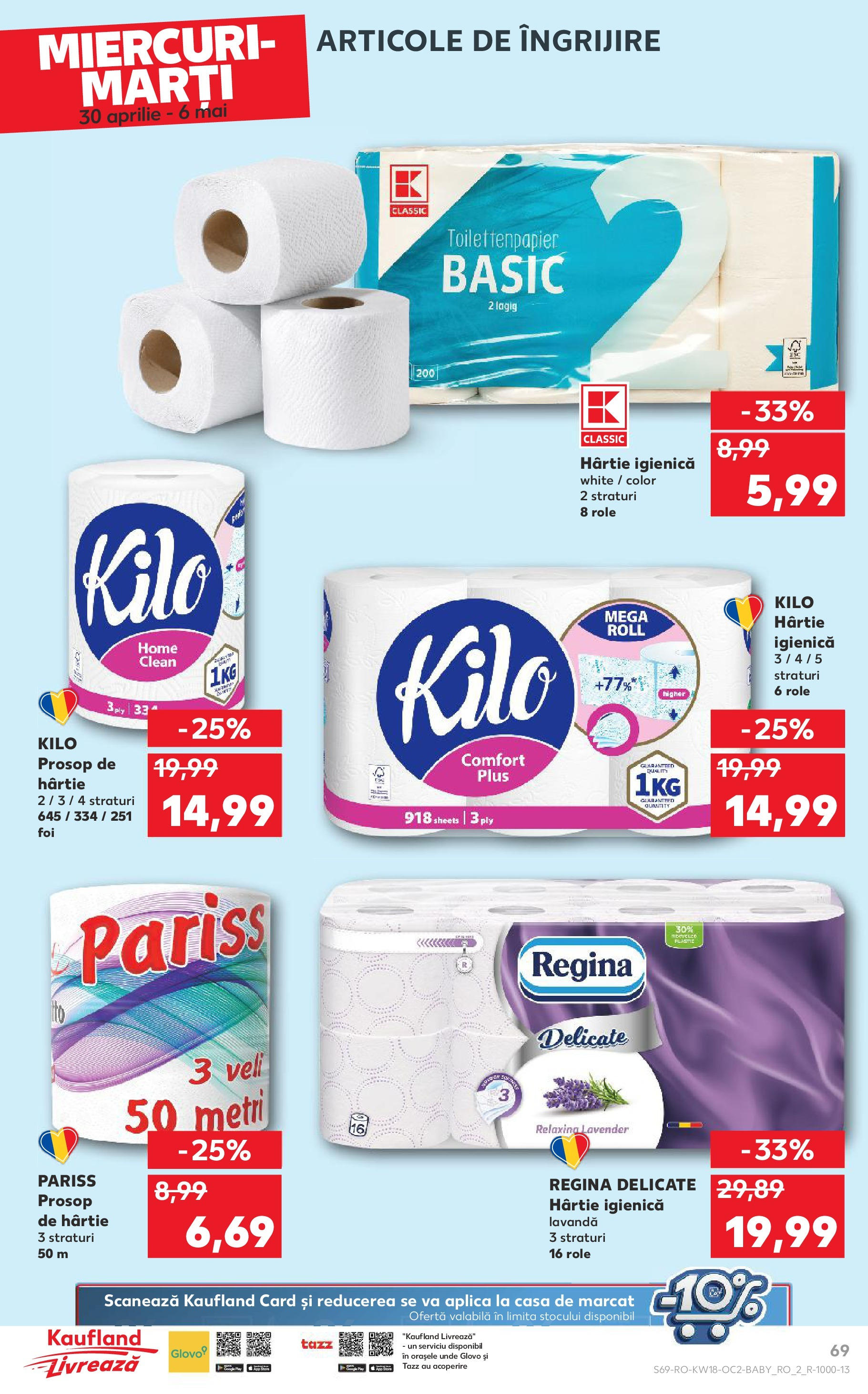 Catalog Kaufland 30 Aprilie - 6 Mai 2025 | Pagina 69 | Produse: Pomelo, Role