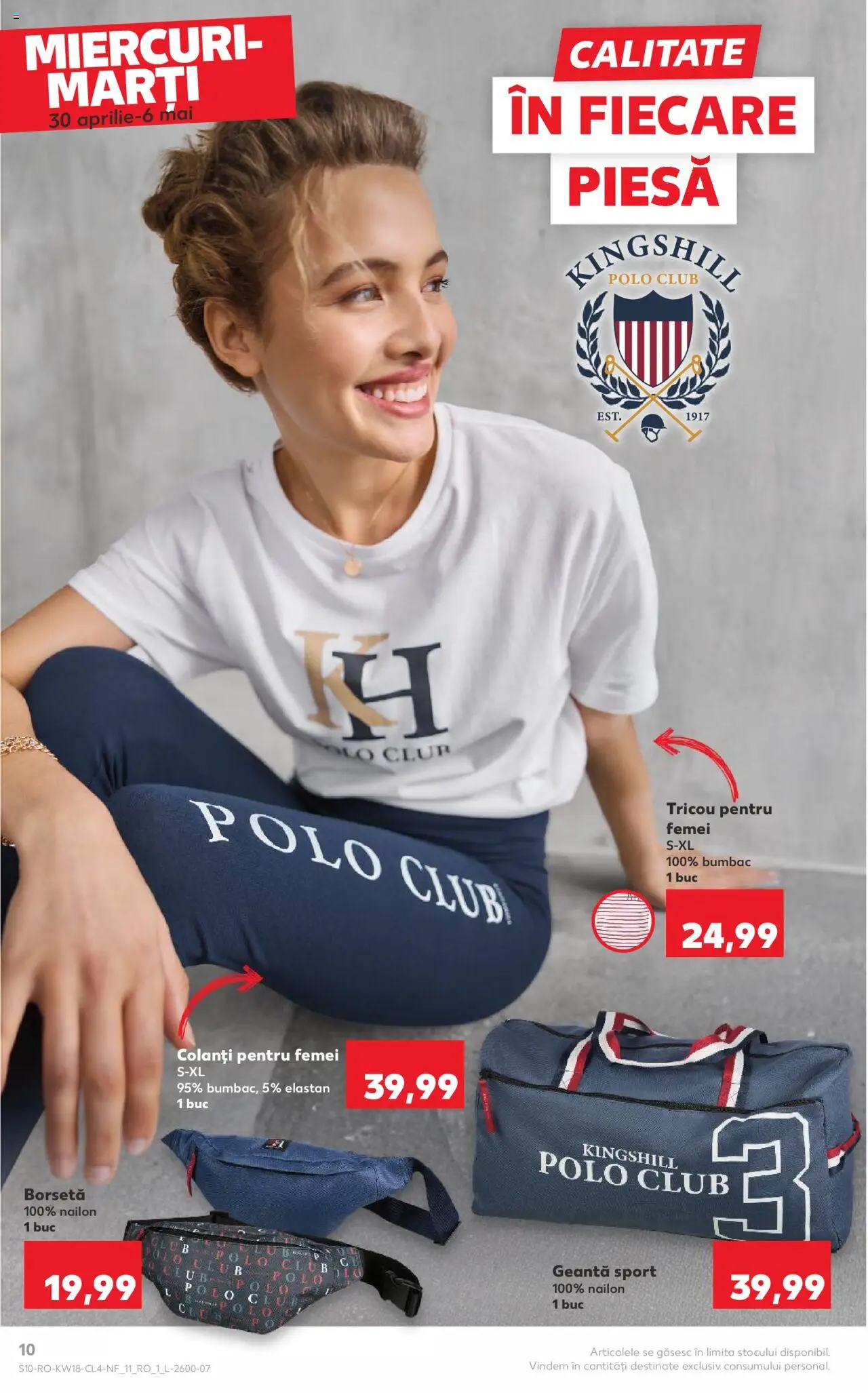 Catalog Kaufland 30 Aprilie - 6 Mai 2025 | Pagina 10 | Produse: Geantă, Tricou, Colanți