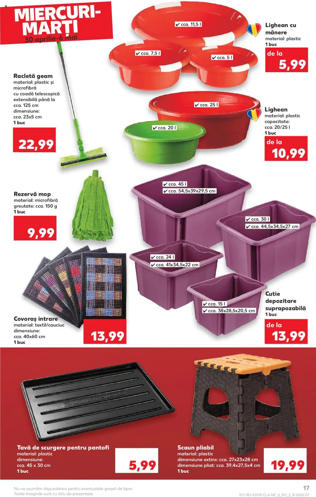 Catalog Kaufland 30 Aprilie - 6 Mai 2025 | Pagina 17 | Produse: Pantofi, Mop, Scaun, Cutie