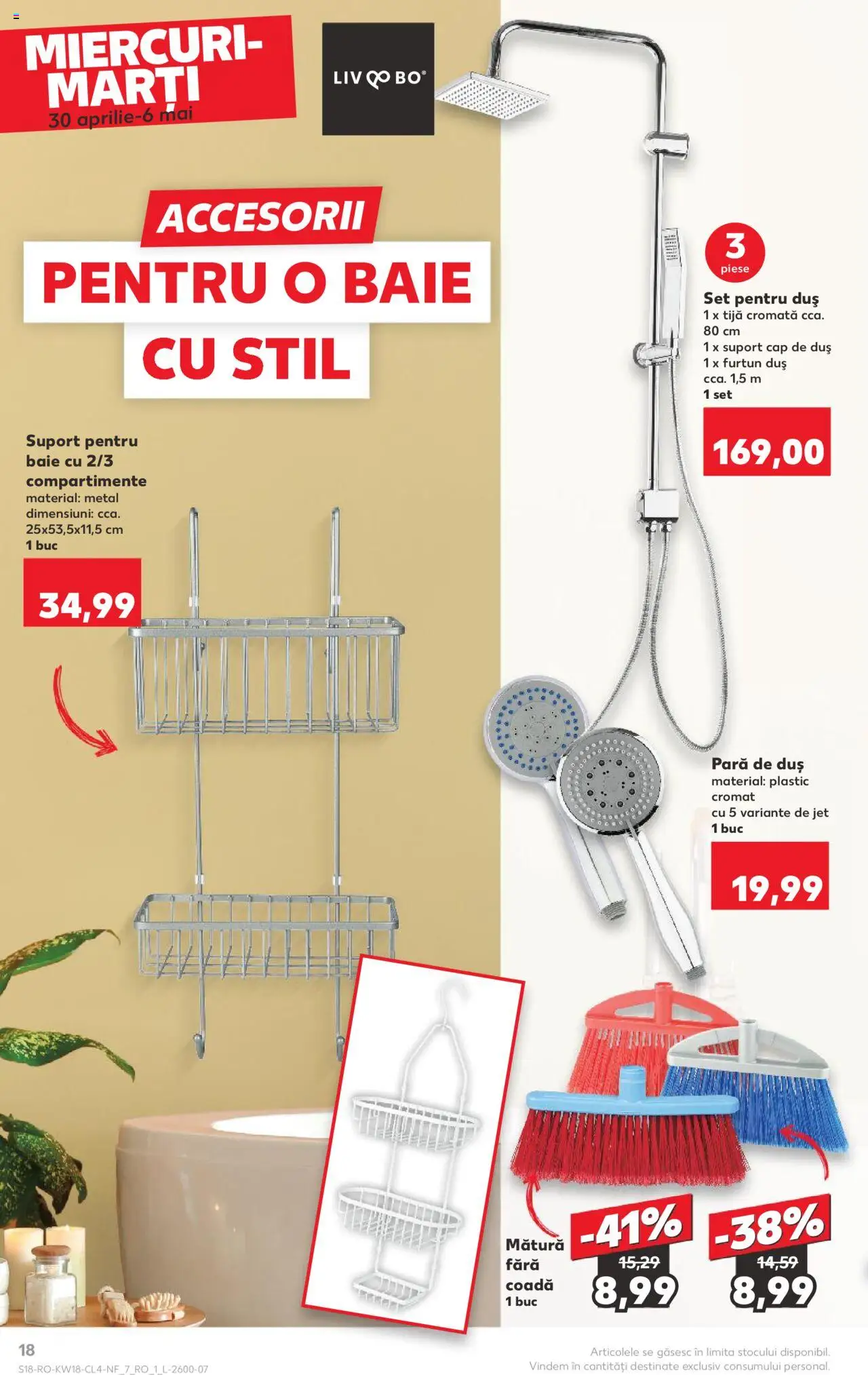 Catalog Kaufland 30 Aprilie - 6 Mai 2025 | Pagina 18 | Produse: Pară, Mătură, Duș
