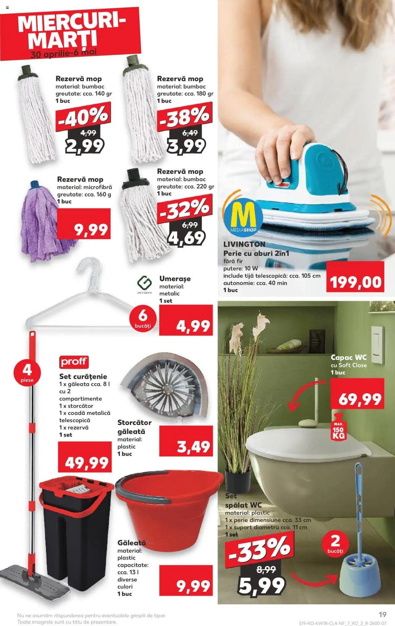 Catalog Kaufland 30 Aprilie - 6 Mai 2025 | Pagina 19 | Produse: Storcător, Mop, Perie