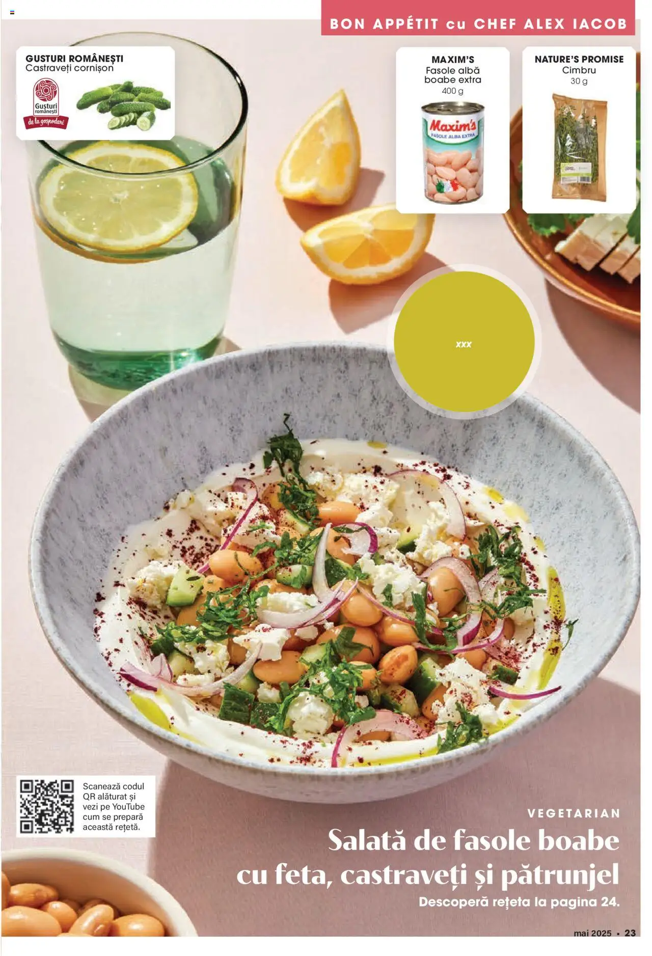 Catalog Mega Image 1 - 27 Mai 2025 | Pagina 23 | Produse: Pătrunjel, Castraveți, Salată, Fasole albă
