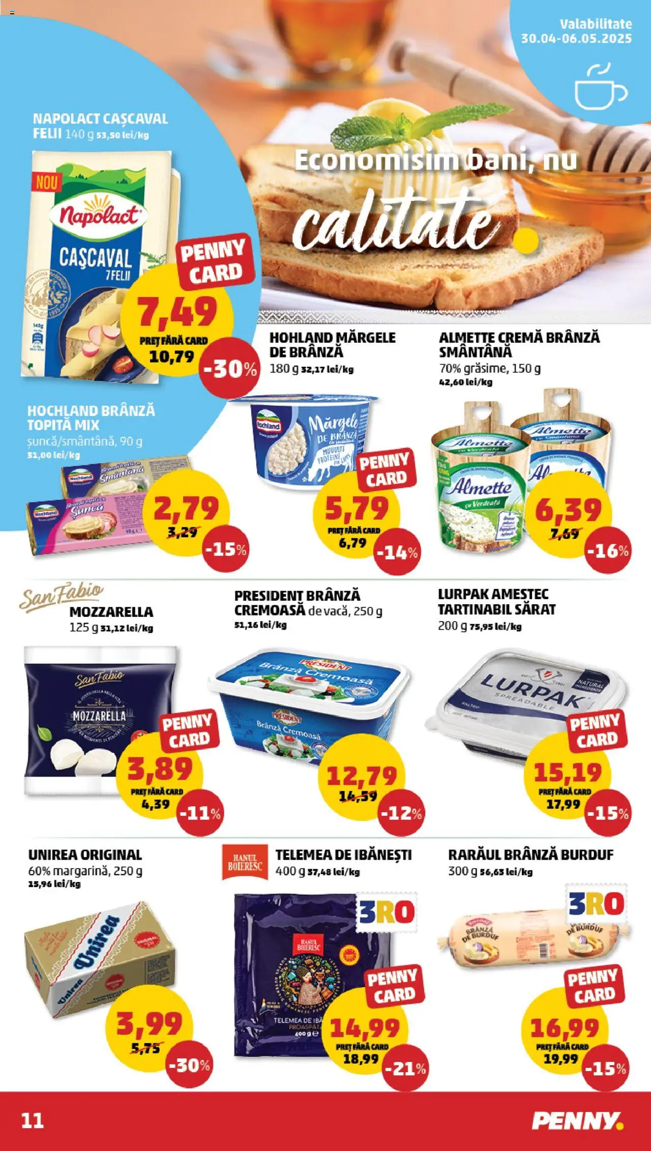 Catalog PENNY Market 30 Aprilie - 6 Mai 2025 | Pagina 11 | Produse: Masaüstü kılıfı, Kalem ucu, Mozzarella, Smântână