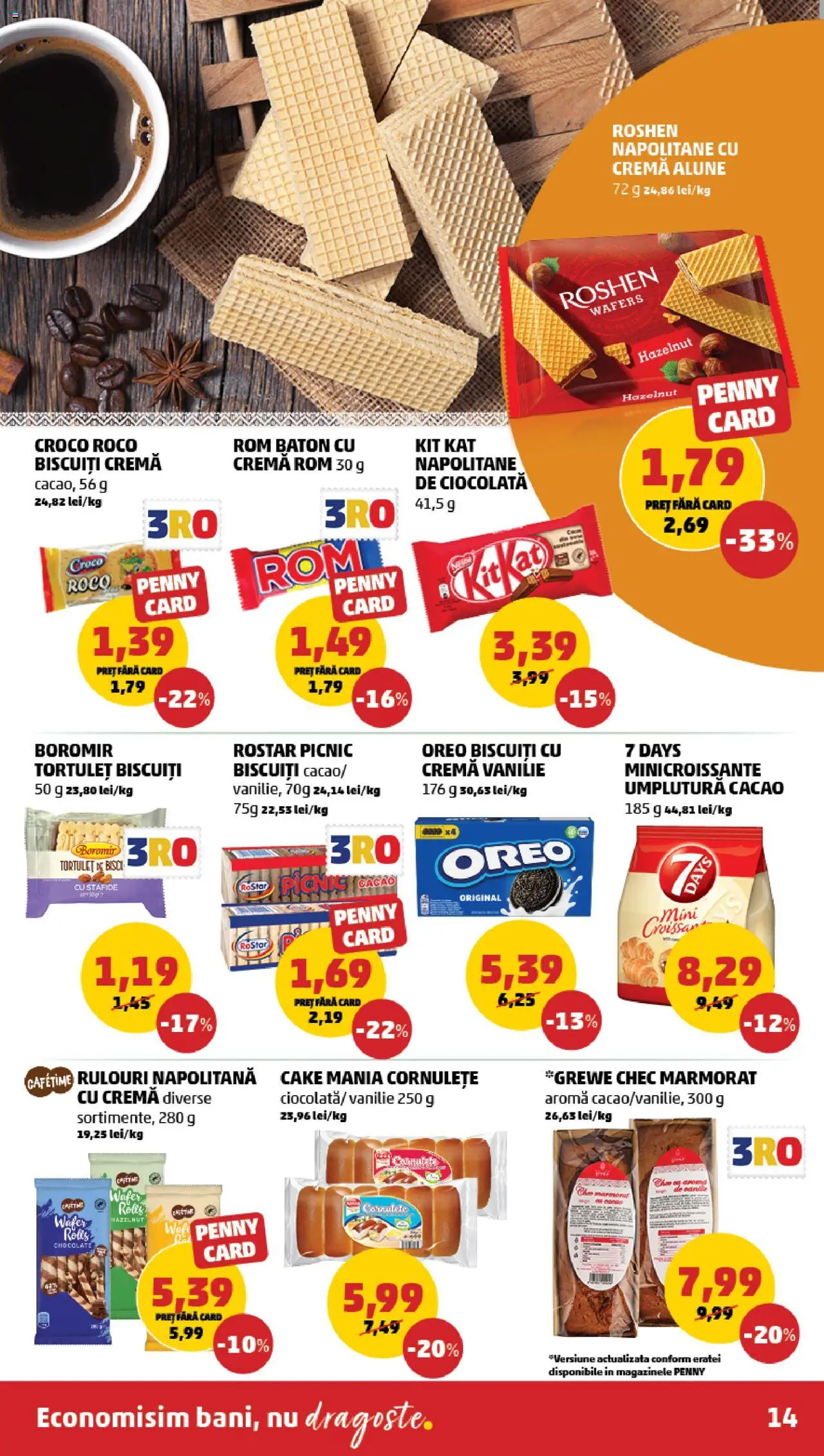 Catalog PENNY Market 30 Aprilie - 6 Mai 2025 | Pagina 14 | Produse: Napolitane, Cremă, Ciocolată, Rom