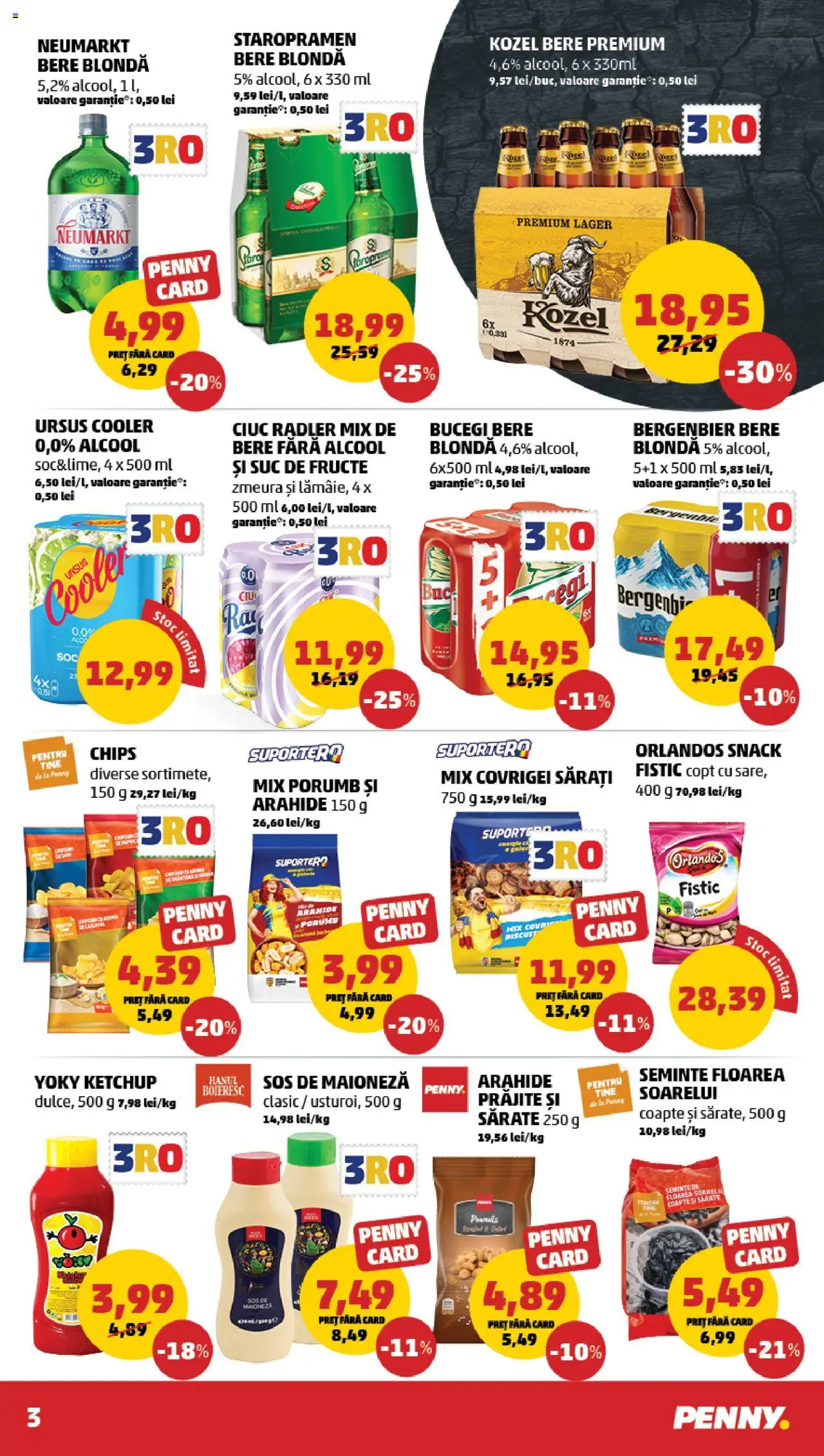 Catalog PENNY Market 30 Aprilie - 6 Mai 2025 | Pagina 3 | Produse: Zmeură, Bere, Fistic, Ketchup