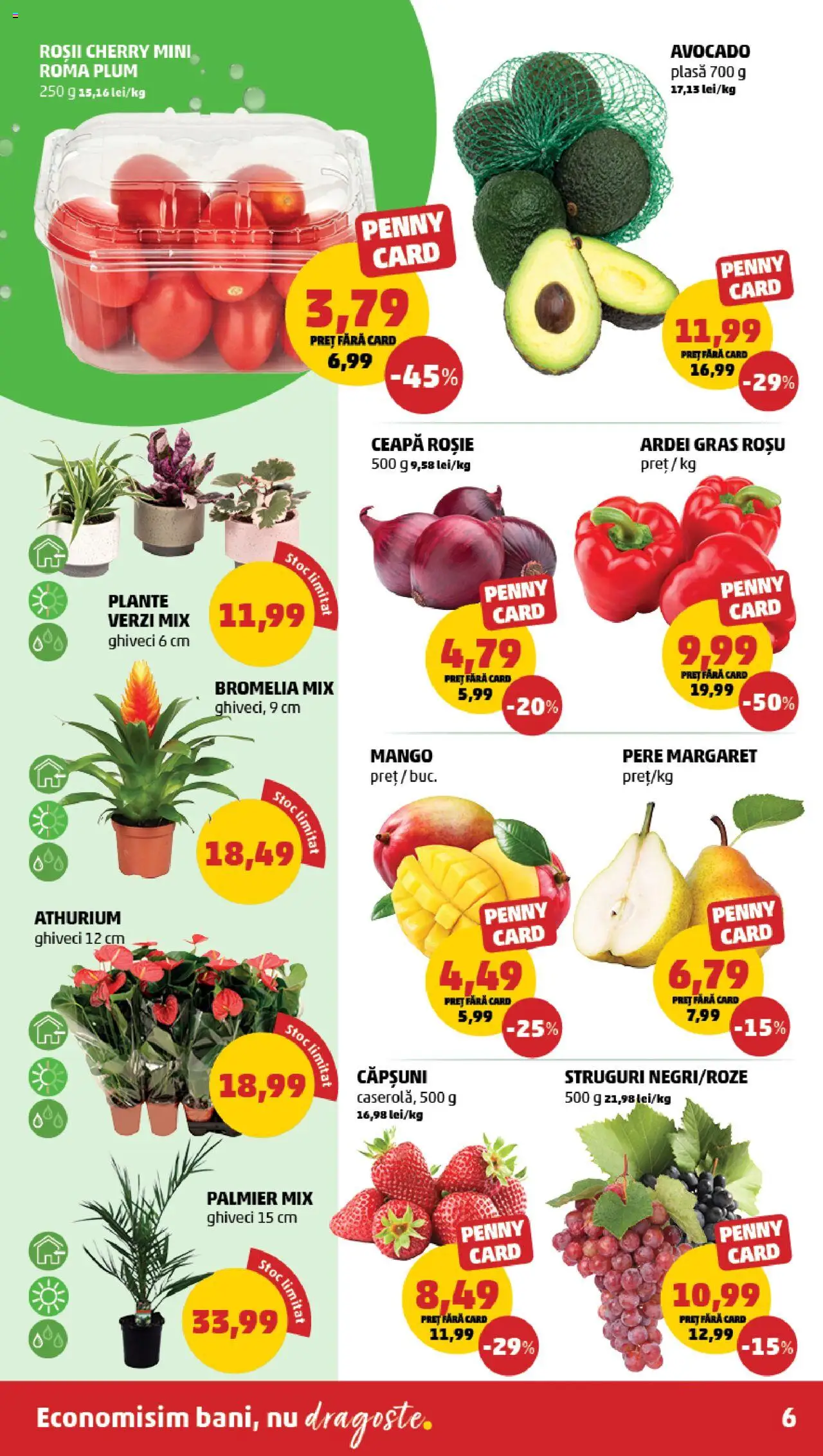 Catalog PENNY Market 30 Aprilie - 6 Mai 2025 | Pagina 6 | Produse: Ghiveci, Ardei, Căpșuni, Mango