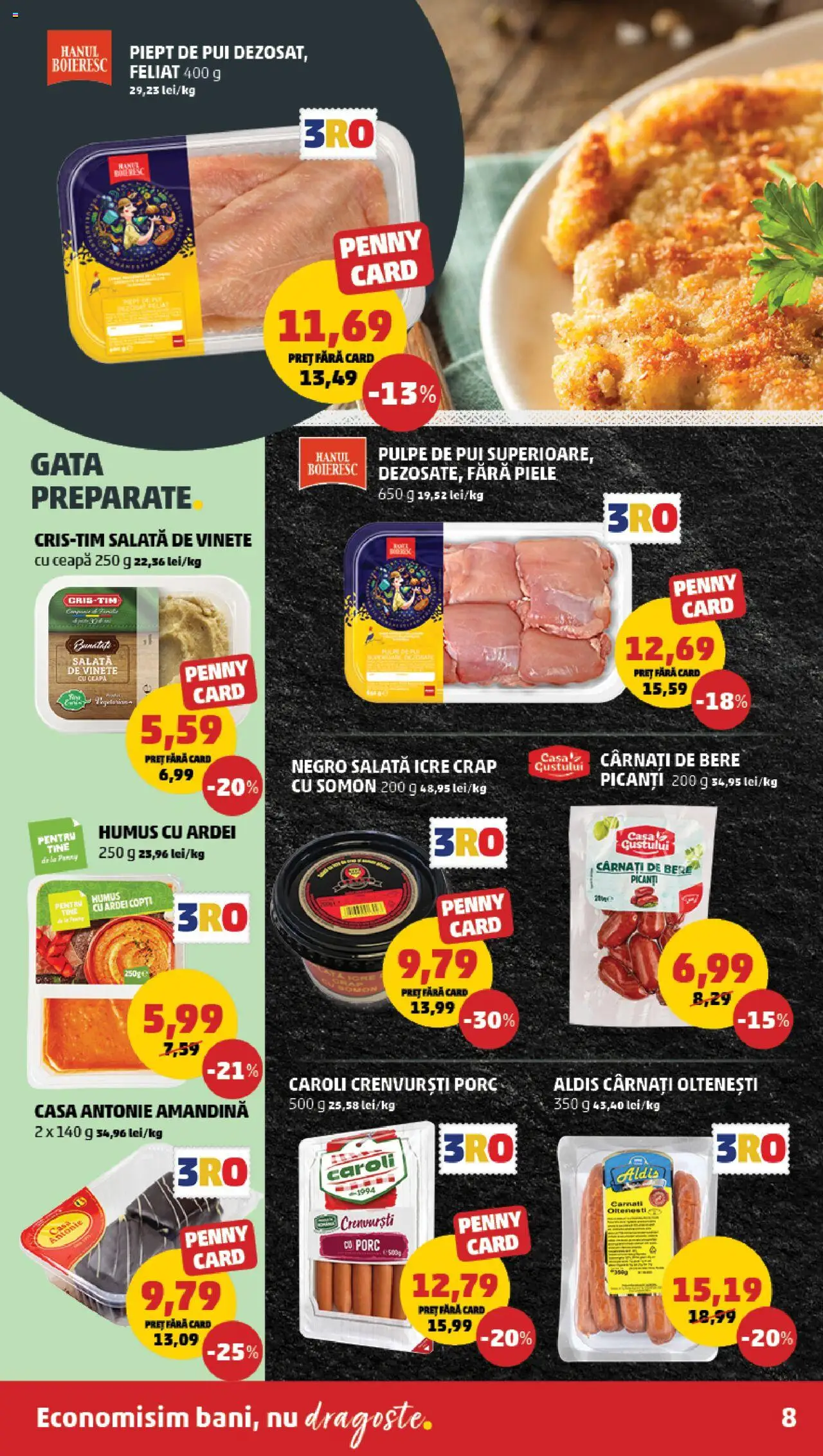 Catalog PENNY Market 30 Aprilie - 6 Mai 2025 | Pagina 8 | Produse: Ardei, Salată, Humus, Cârnați