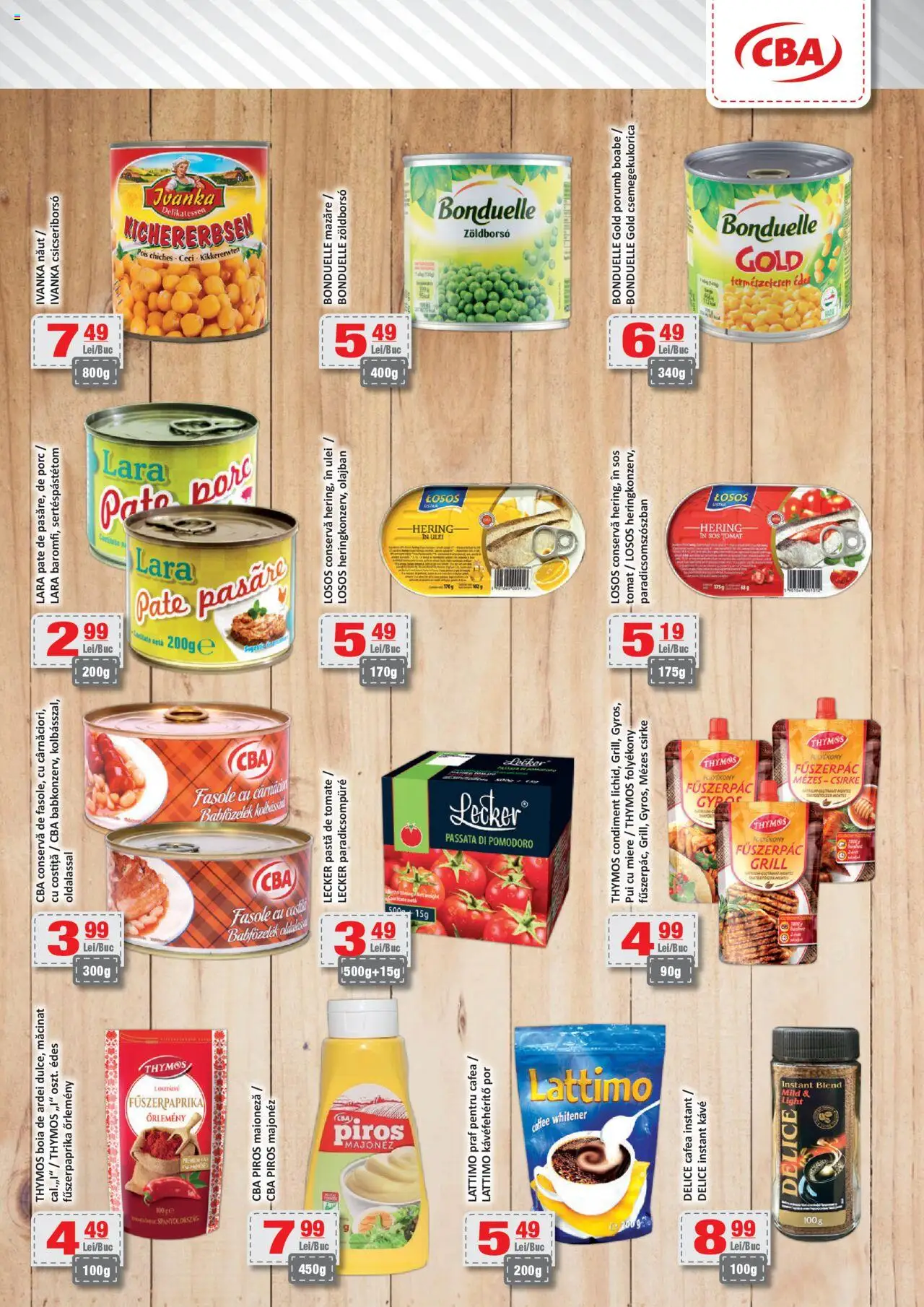Catalog CBA 9 - 23 Mai 2025 | Pagina 6 | Produse: Mazăre, Hacıyatmaz Kedi Oyuncağı, Cafea, Pastă de tomate