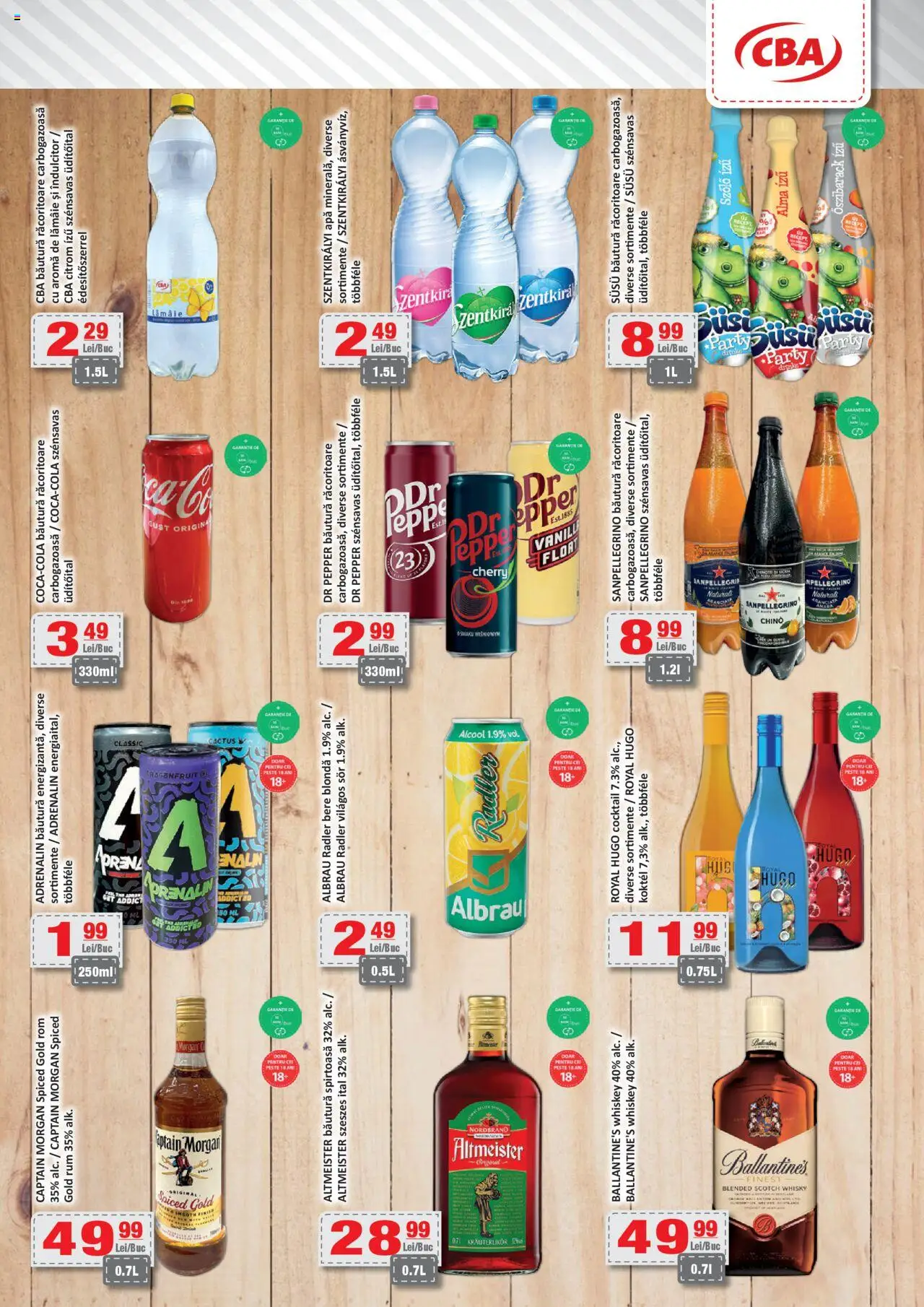 Catalog CBA 9 - 23 Mai 2025 | Pagina 8 | Produse: Rom, Whiskey, Apă, Lămâie