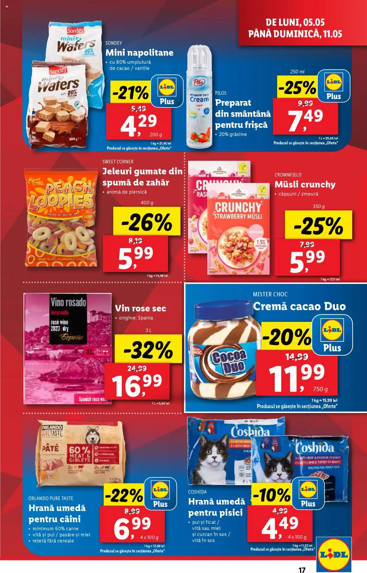 Catalog LIDL 5 - 11 Mai 2025 | Pagina 17 | Produse: Zmeură, Pate, Cremă, Zahăr