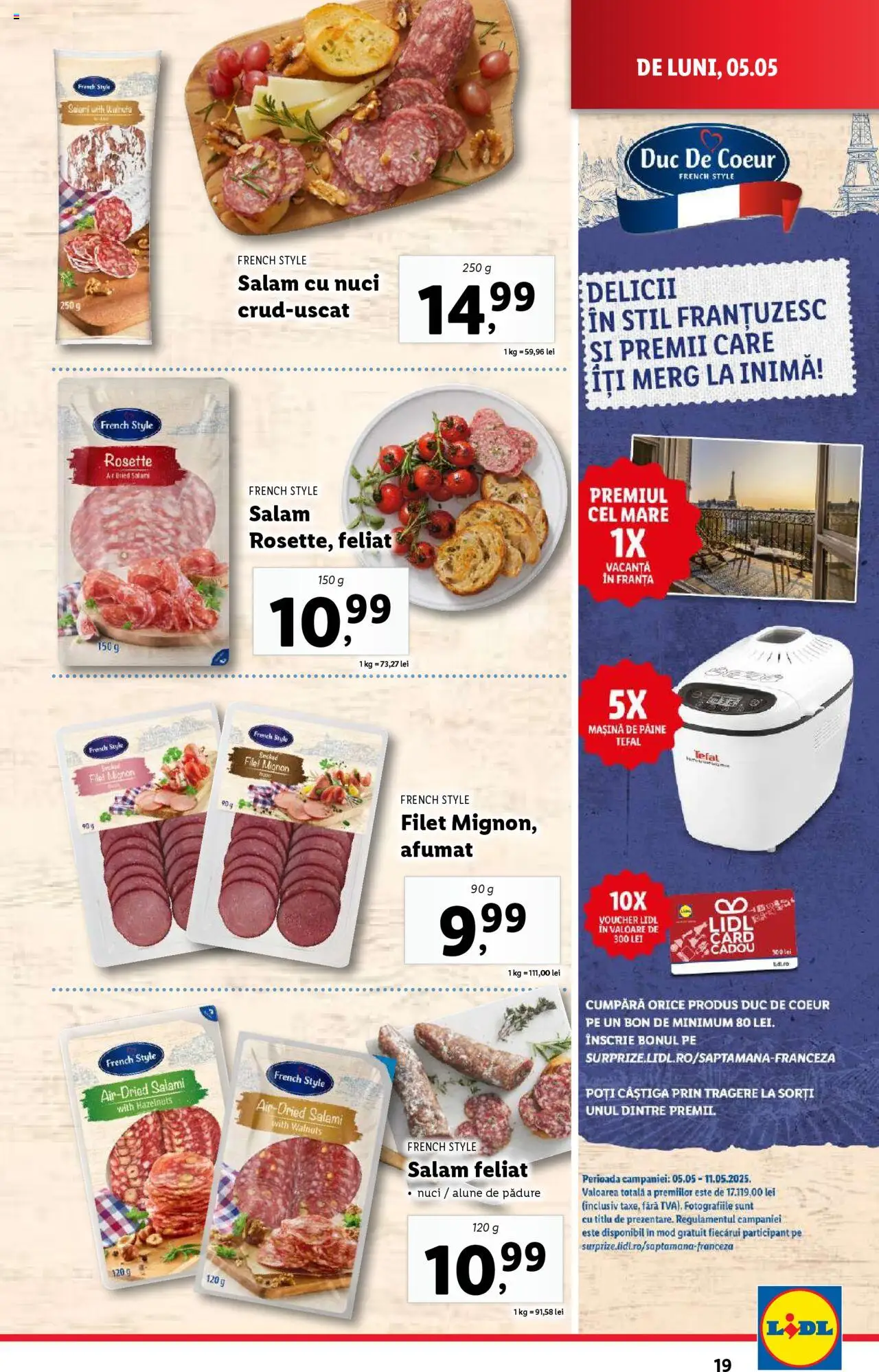 Catalog LIDL 5 - 11 Mai 2025 | Pagina 19 | Produse: Delgeç, Alune, Pâine, Nuci